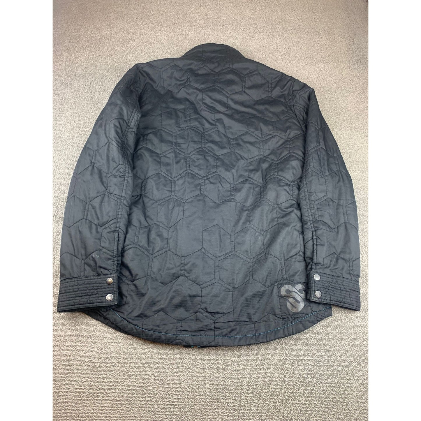 Hurley Men's XL Covert Black And Blue Quilted Jacket