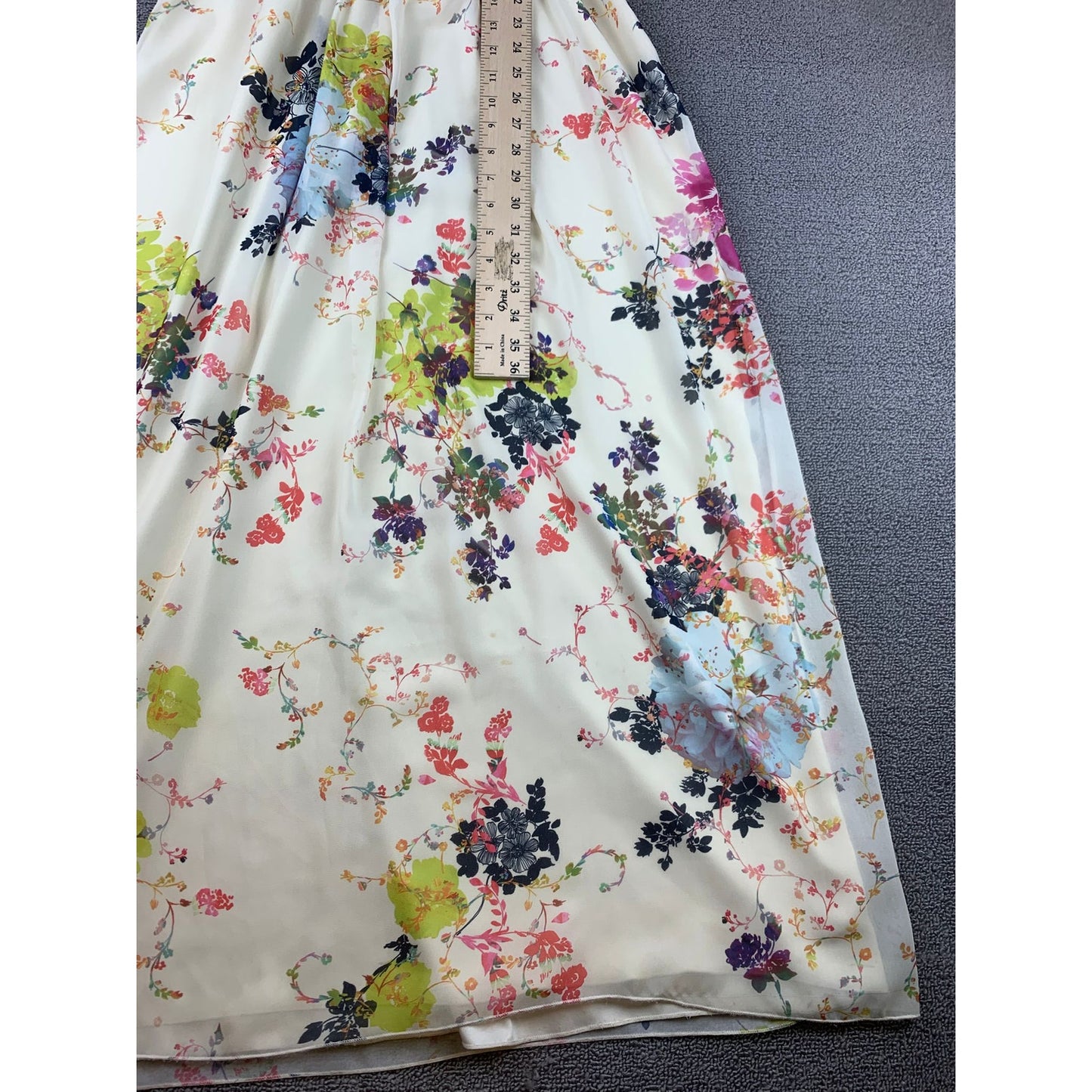 TED BAKER Cream Attavia Summer Bloom Print Maxi Size Small