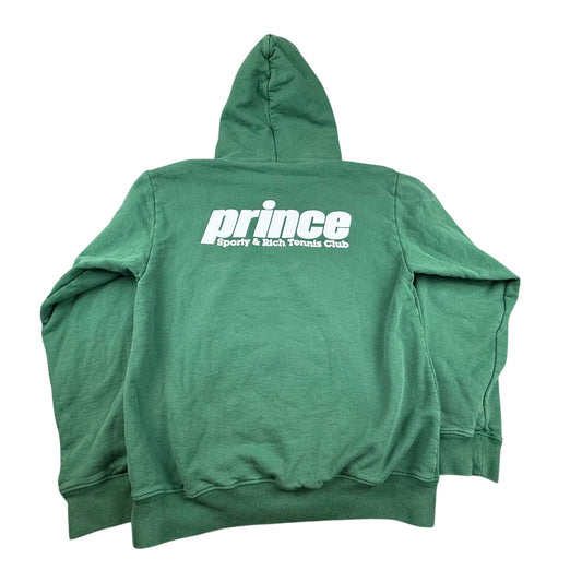 Sporty And Rich Men Small Green Prince Hoodie Pullover With Front Pocket
