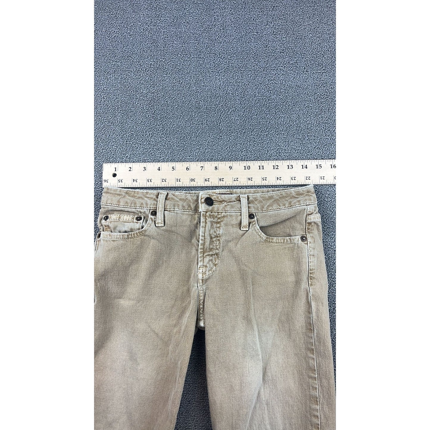 LEI Vintage Women Size 29 Tan Wide-leg Jeans Bell-bottom Denim Pants Y2K