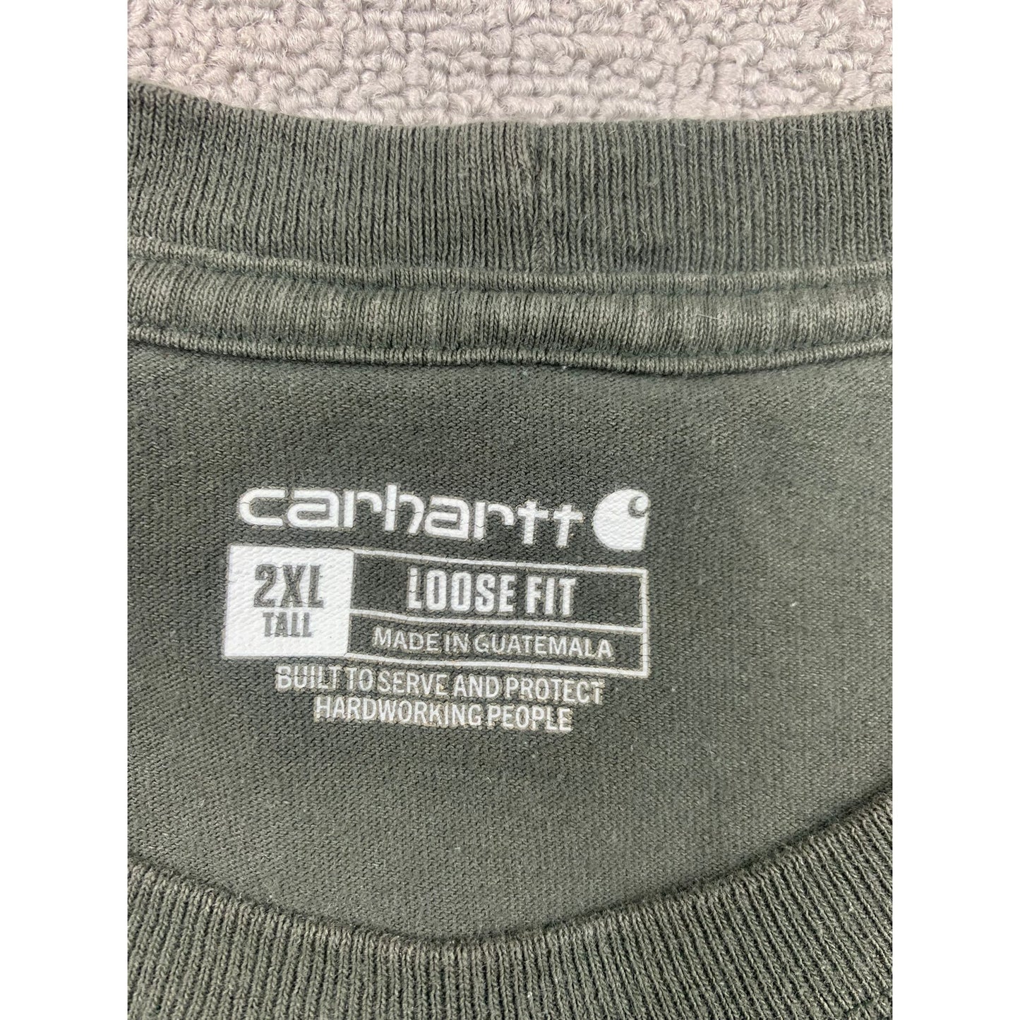 Carhartt Men's 2XL Olive Green Pocket T-Shirt