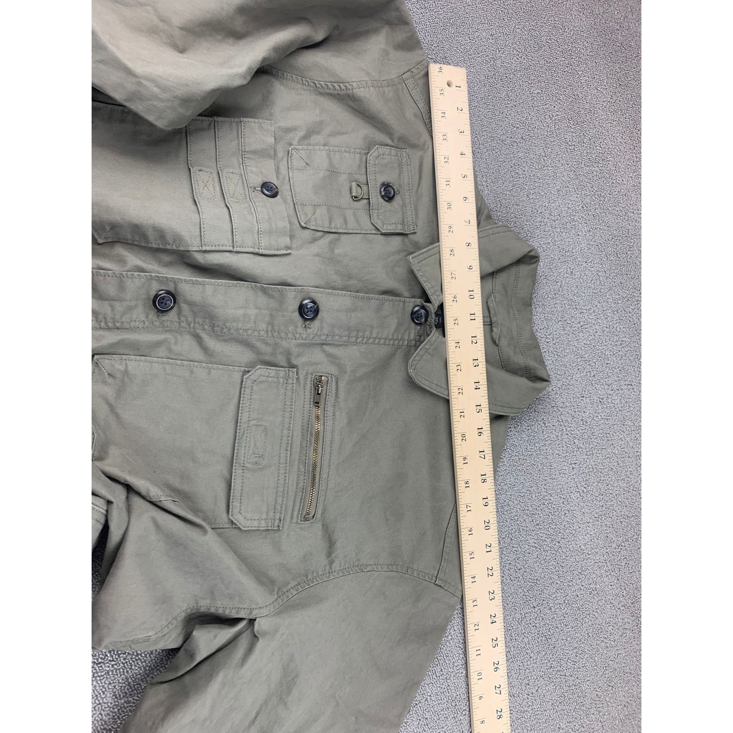 Banana Republic Men XXL Tall Cotton Explorer flight Suit Jumpsuit Olive NWT