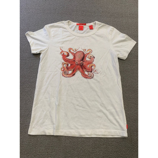 Scotch & Soda Girls 12Y /152 White "It's All Good" Octopus Graphic T-shirt