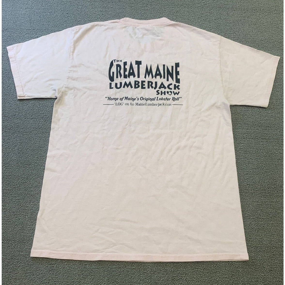 Port And Company Men Medium Pink The Great Maine Lumberjack Show T-Shirt
