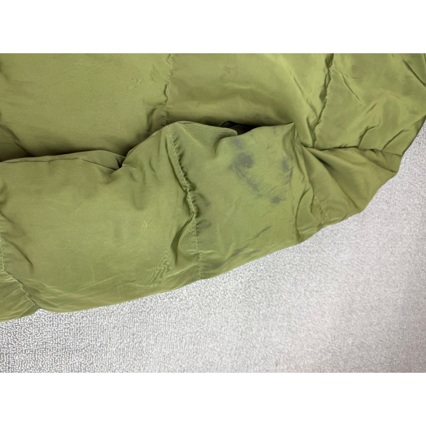 Madewell Women's Large Quilted Down Puffer Parka Green Jacket Coat