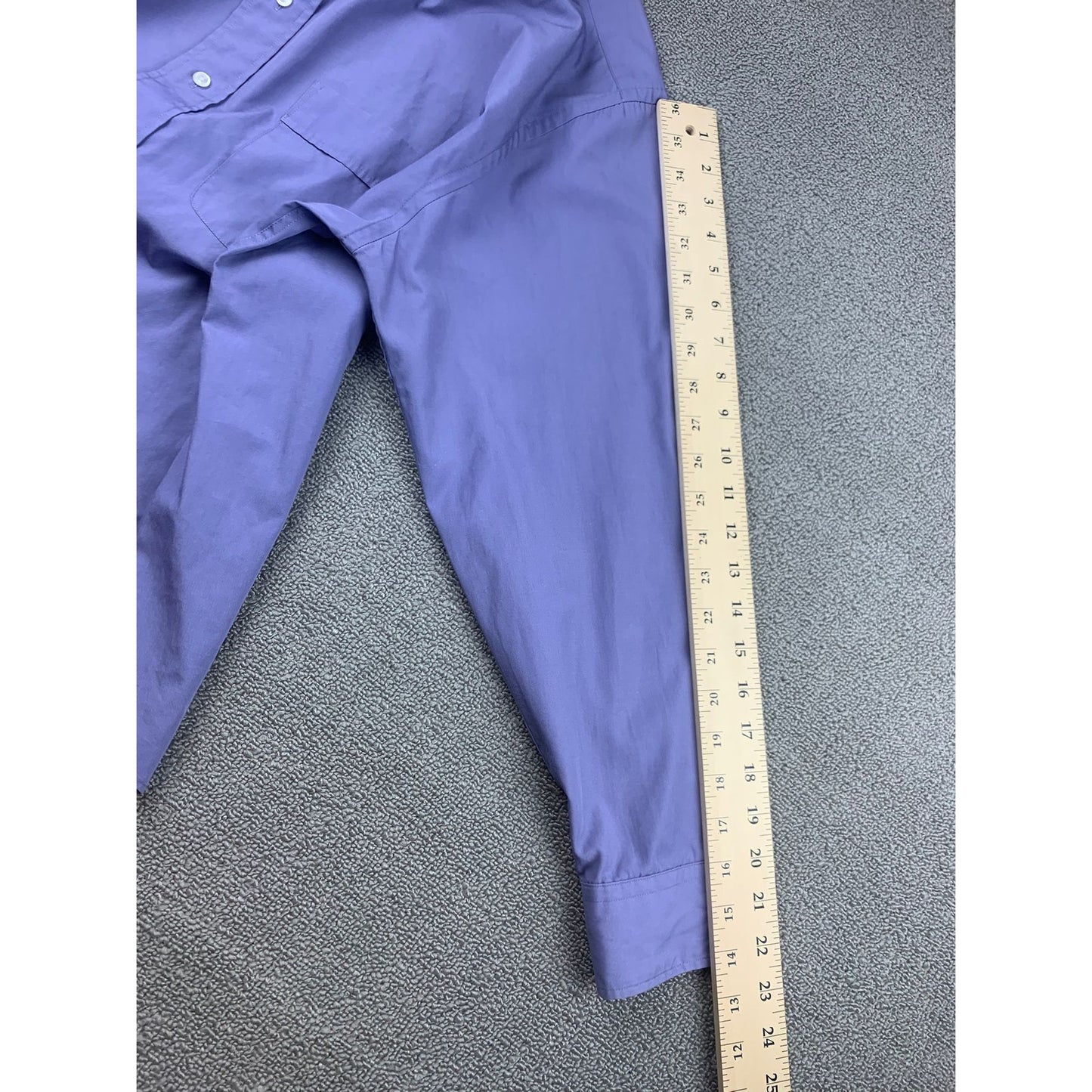 Yves Saint Laurent Men's 16.5 32/33 Purple Dress Shirt Long Sleave