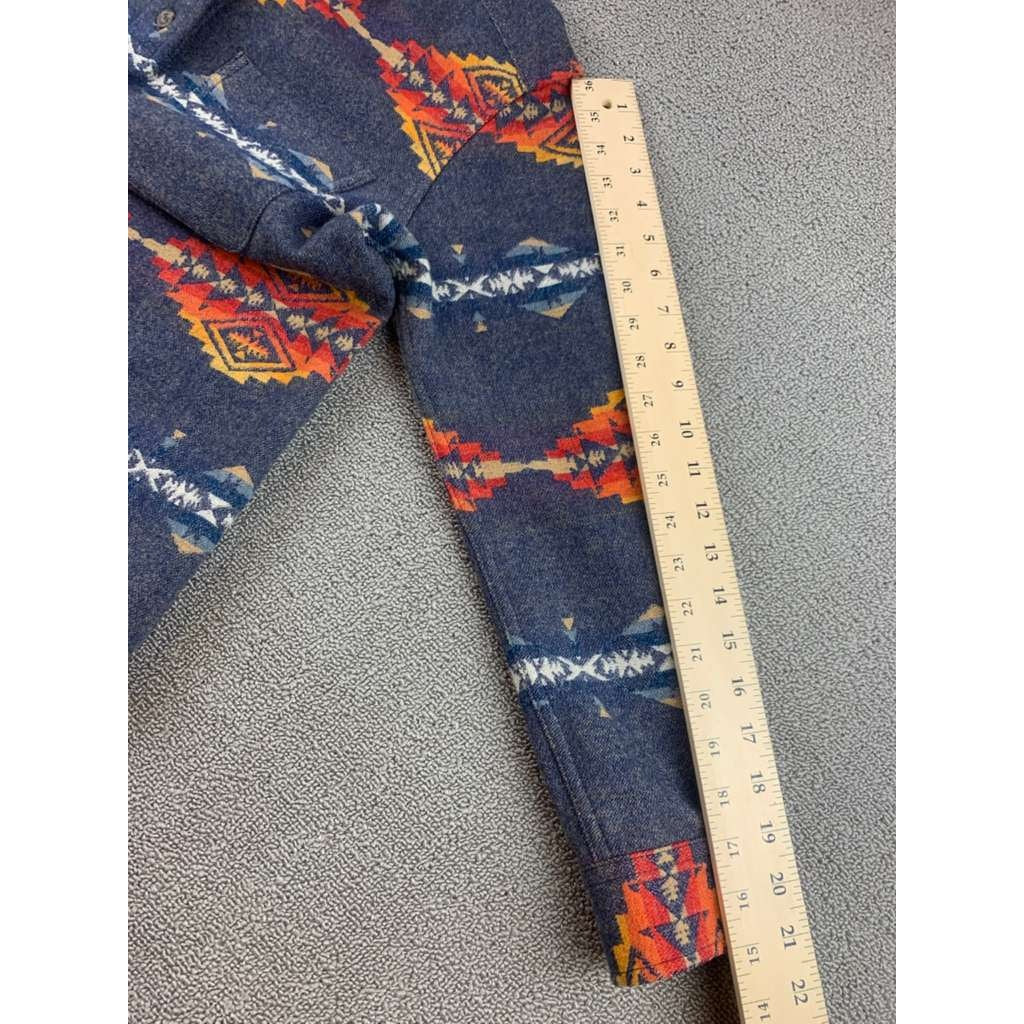 Pendleton Shirt Mens XS Gray Virgin Wool Button Front Long Sleeve Chest Pocket