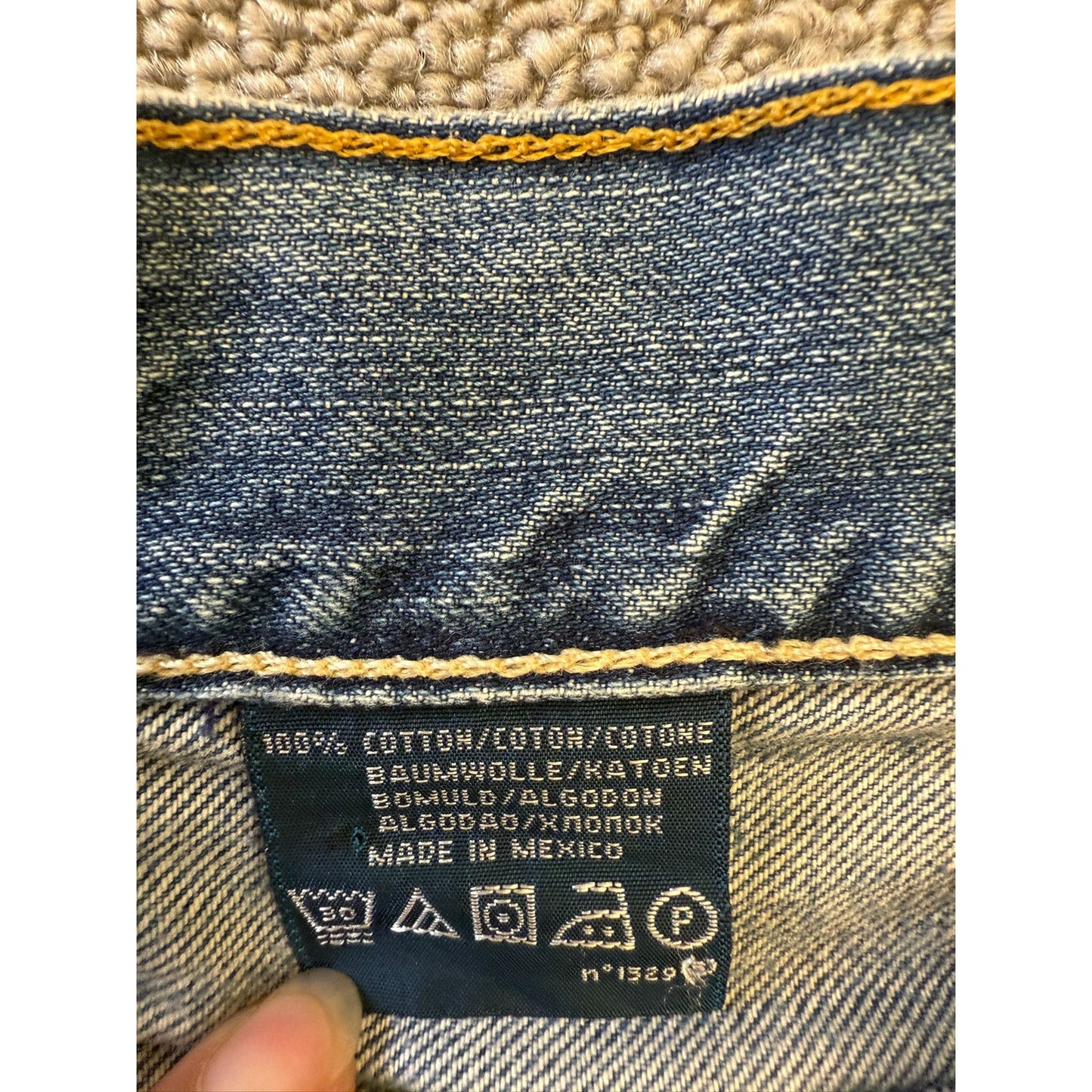 Polo Ralph Lauren Vintage Men's Jeans W33 L34 Straight Leg Blue Denim Authentic