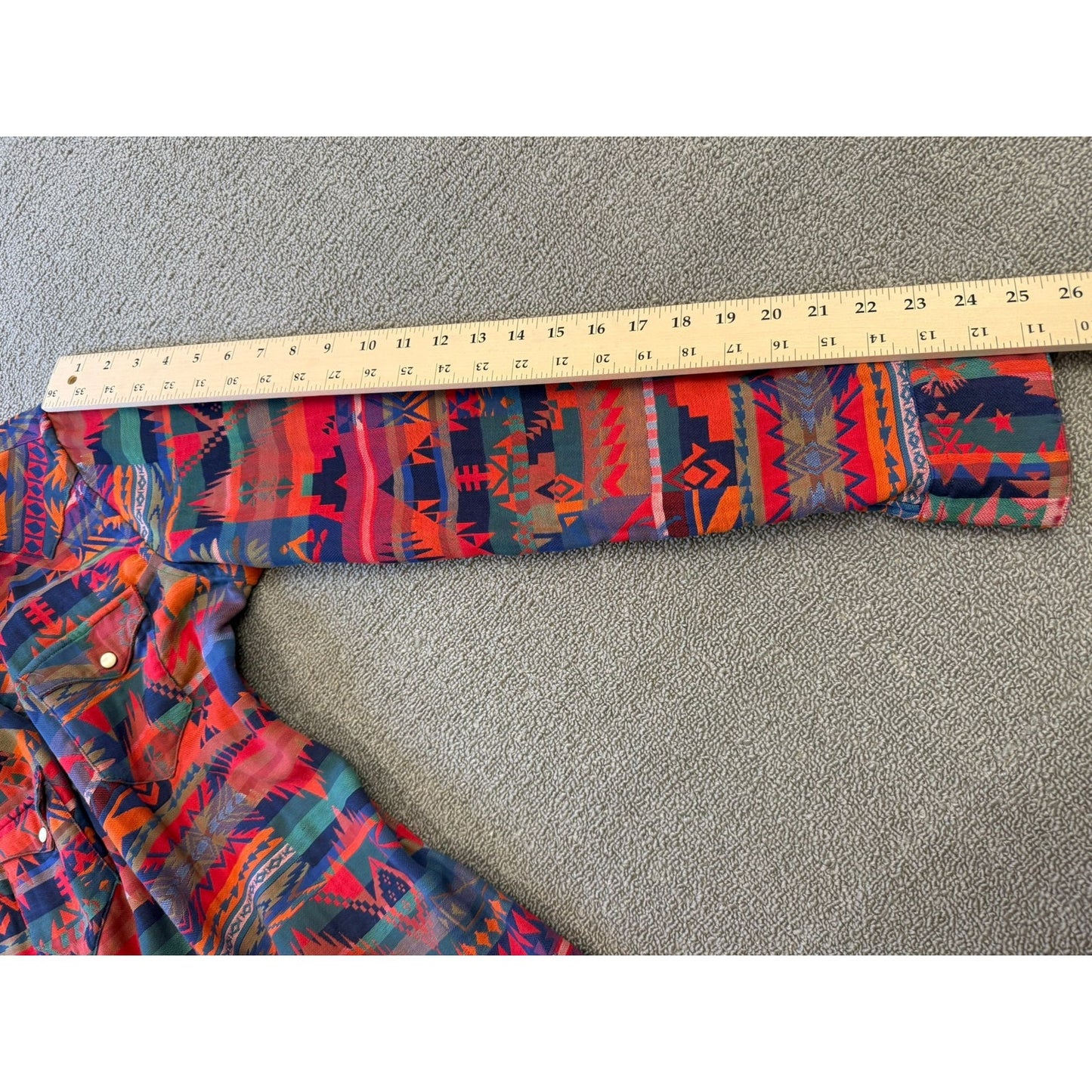 Polo Ralph Women Lauren Southwestern Aztec Navajo Western Shirt Large L Snap Button