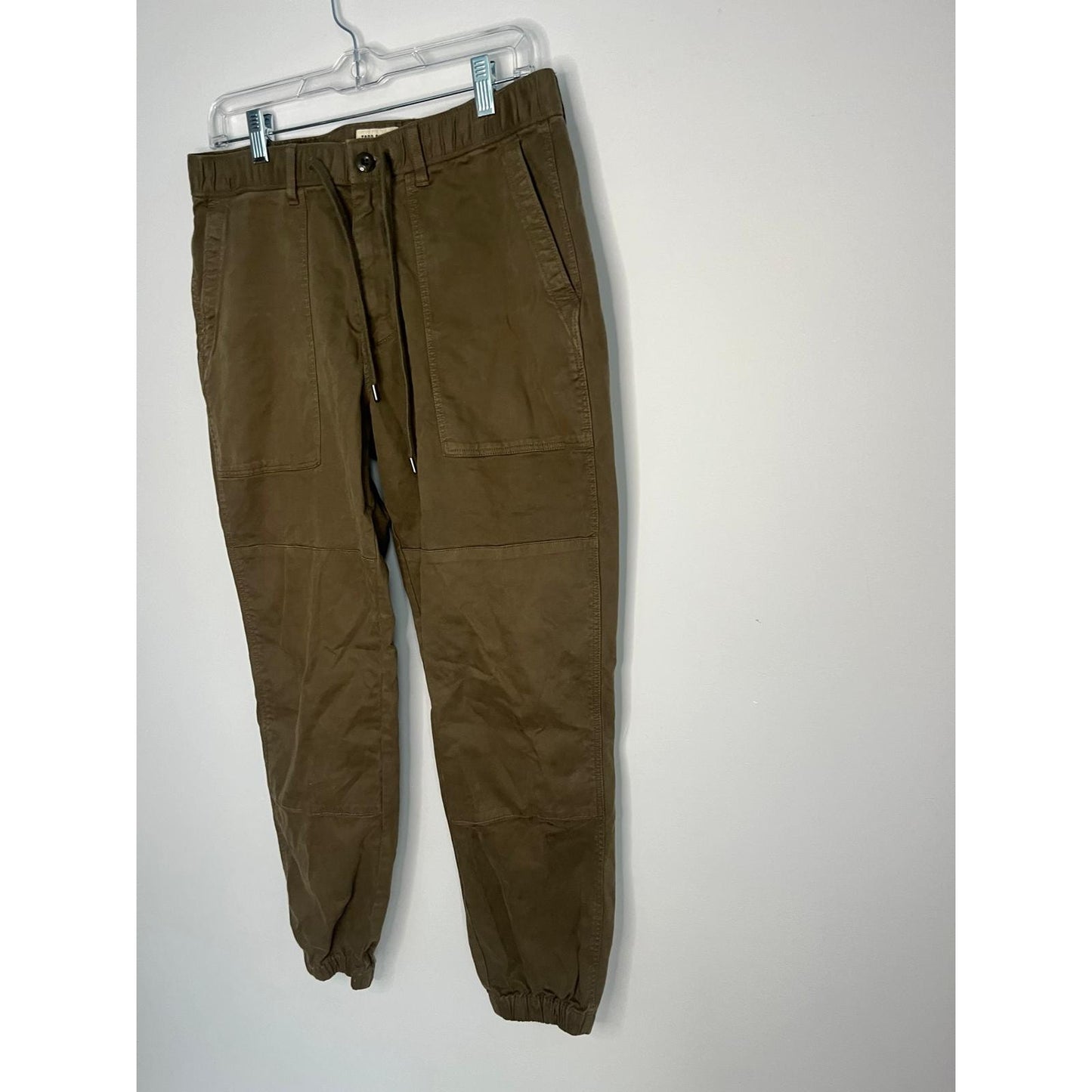Todd Snyder Jogger Pants Men M Olive Brown Cotton Casual Tapered Pockets