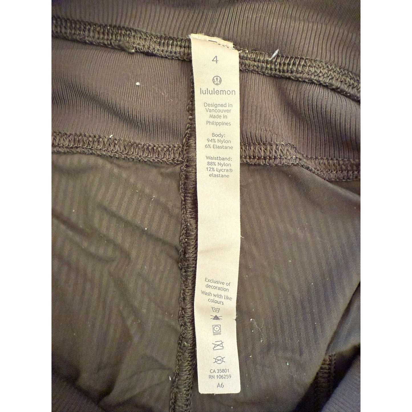 Lululemon Womens 4 Olive Green Dance Studio Crop Pants
