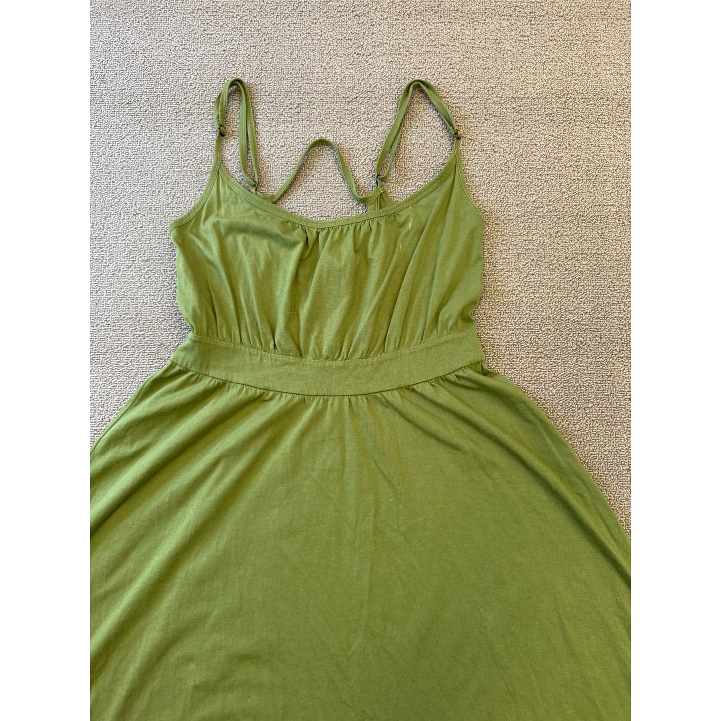 Theory Women Size S Green Brown Strappy Dress Colorblock Summer Apparel