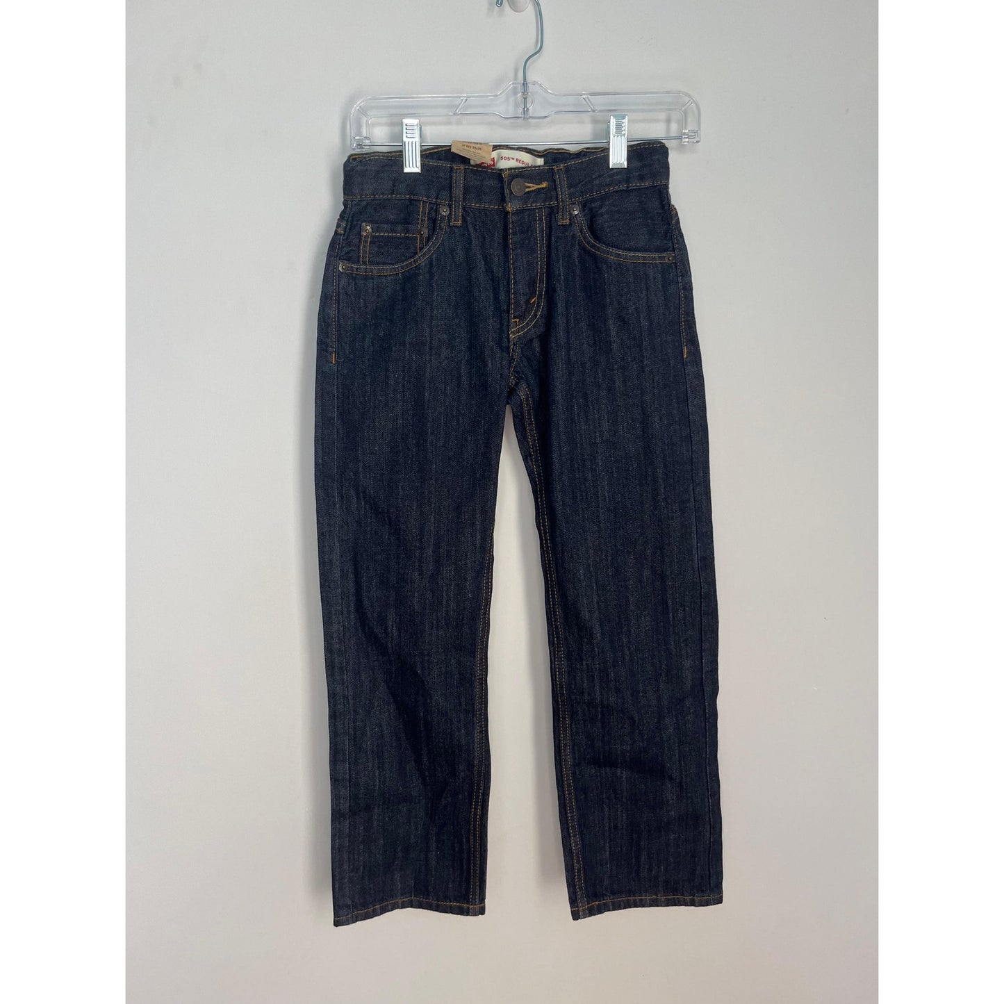 Levi's 505 Regular Boys 10 Reg 25x25 Dark Wash Straight Jeans
