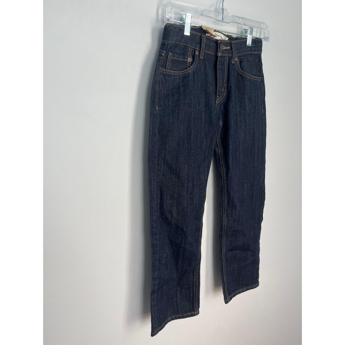 Levi's 505 Regular Boys 10 Reg 25x25 Dark Wash Straight Jeans
