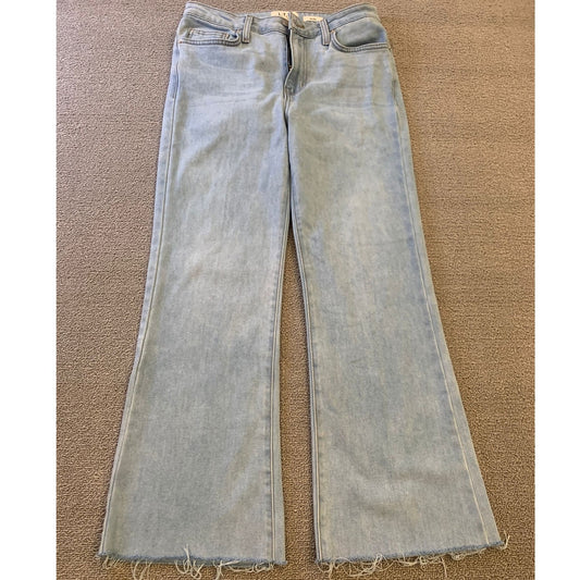 L.T.J. Letter to Juliet Denim Sicily Women's 27 Blue Jeans Raw Hem