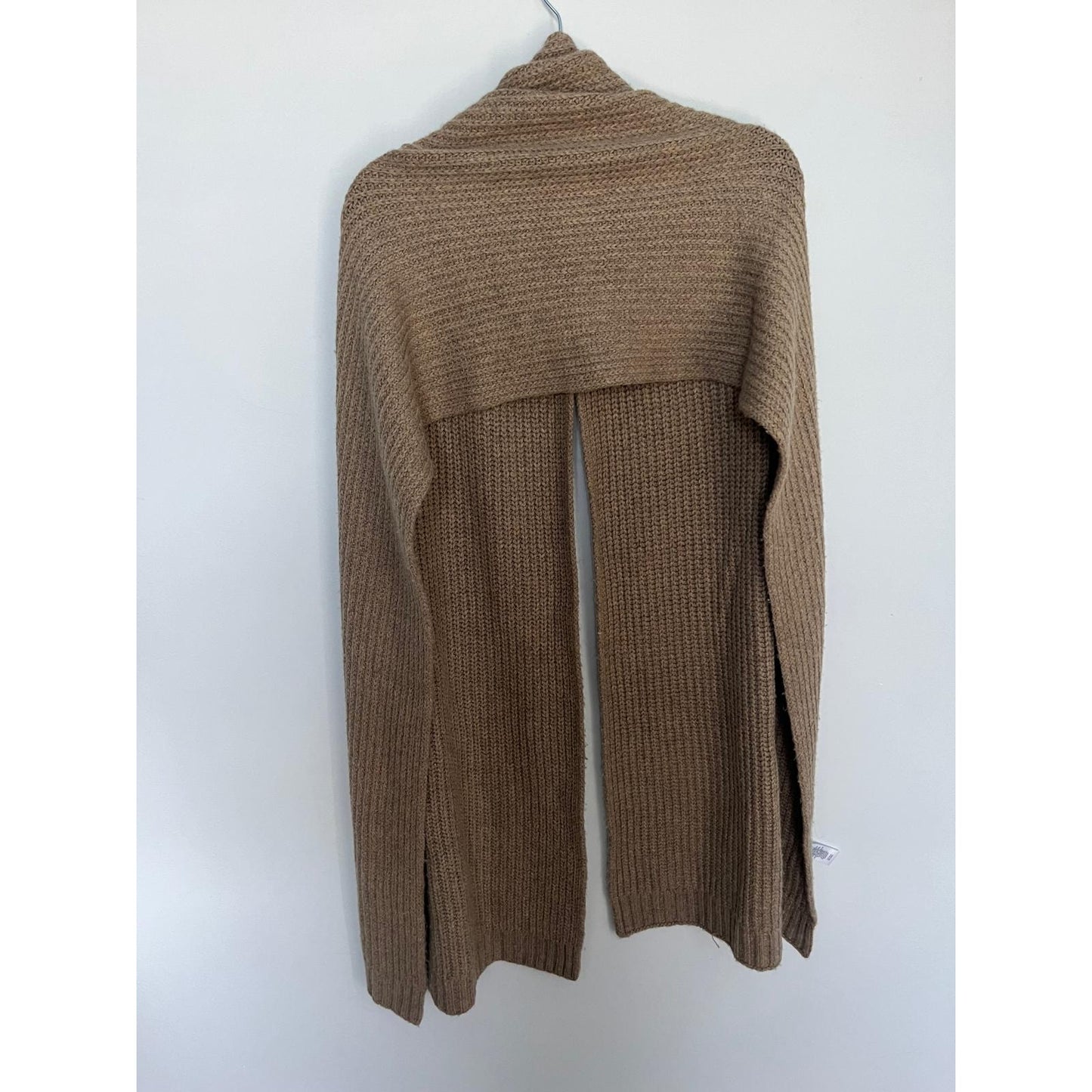 Splendid Cella Jane Ribbed Knit Scarf Women OS Taupe Cashmere Blend Cozy