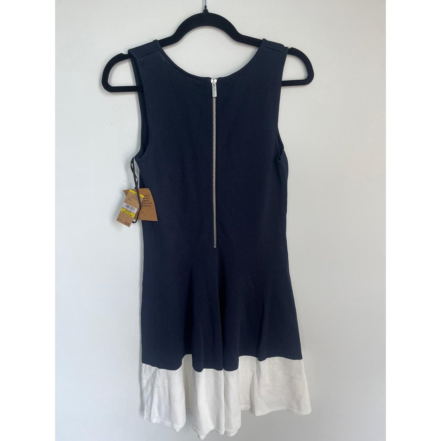 Rachel Rachel Roy Sleeveless Dress Women M Navy White Colorblock A-Line NWT