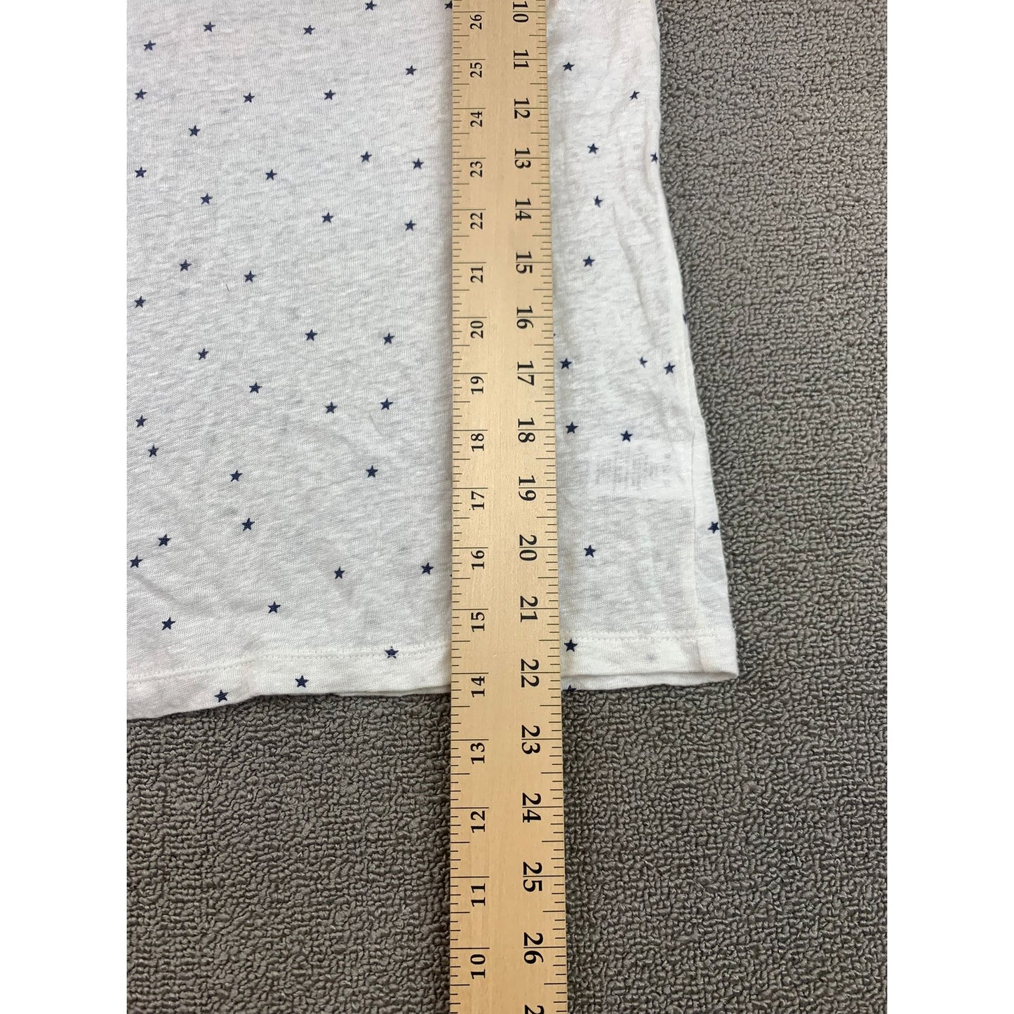 Rails Women Extra Small White Black Star Print V-neck T-shirt