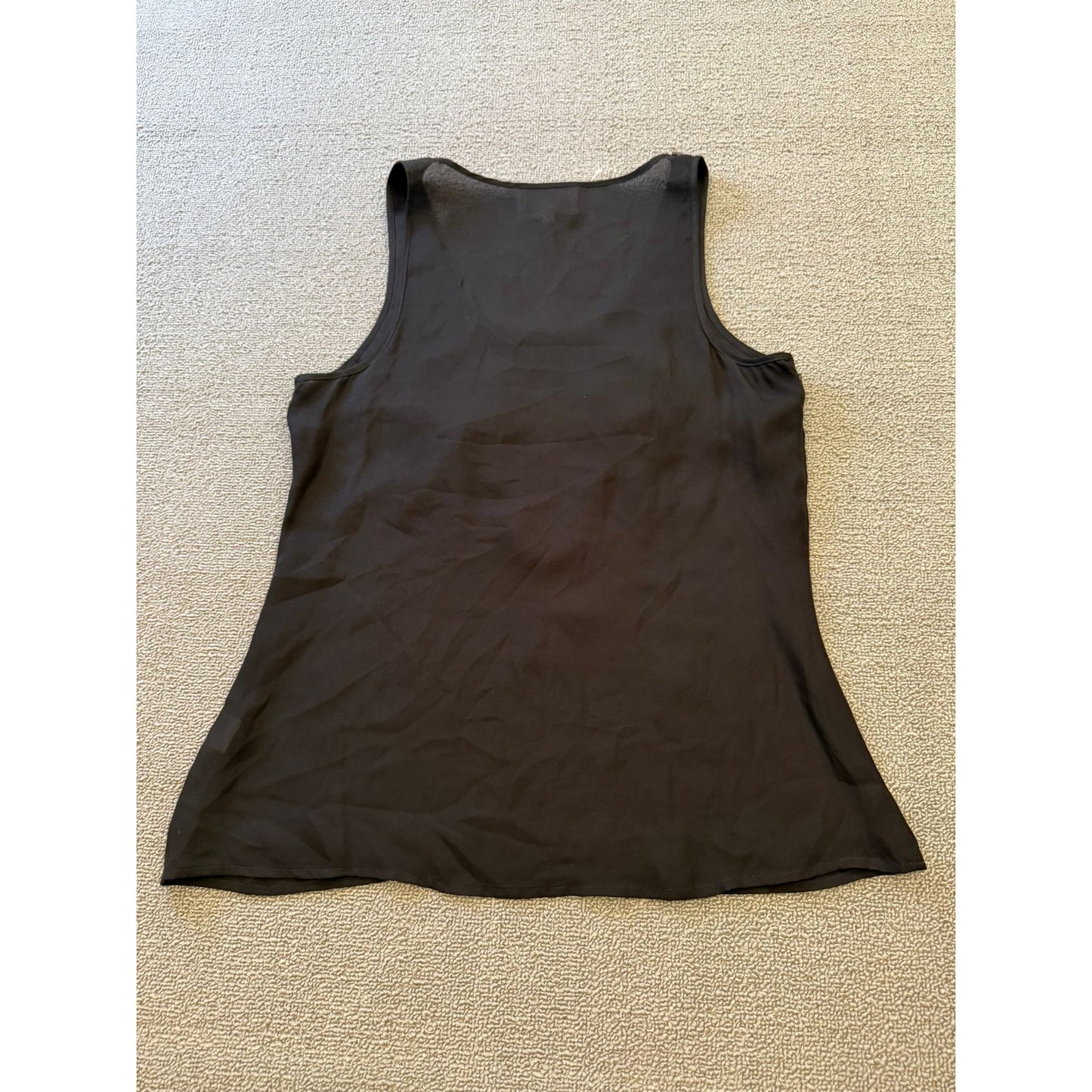 Madison Marcus Size Small Women's Black Embellished V-Neck Tank Top