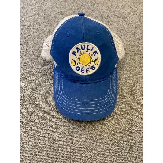 Paulie Gee's Men One Size Blue White Trucker Hat Cap
