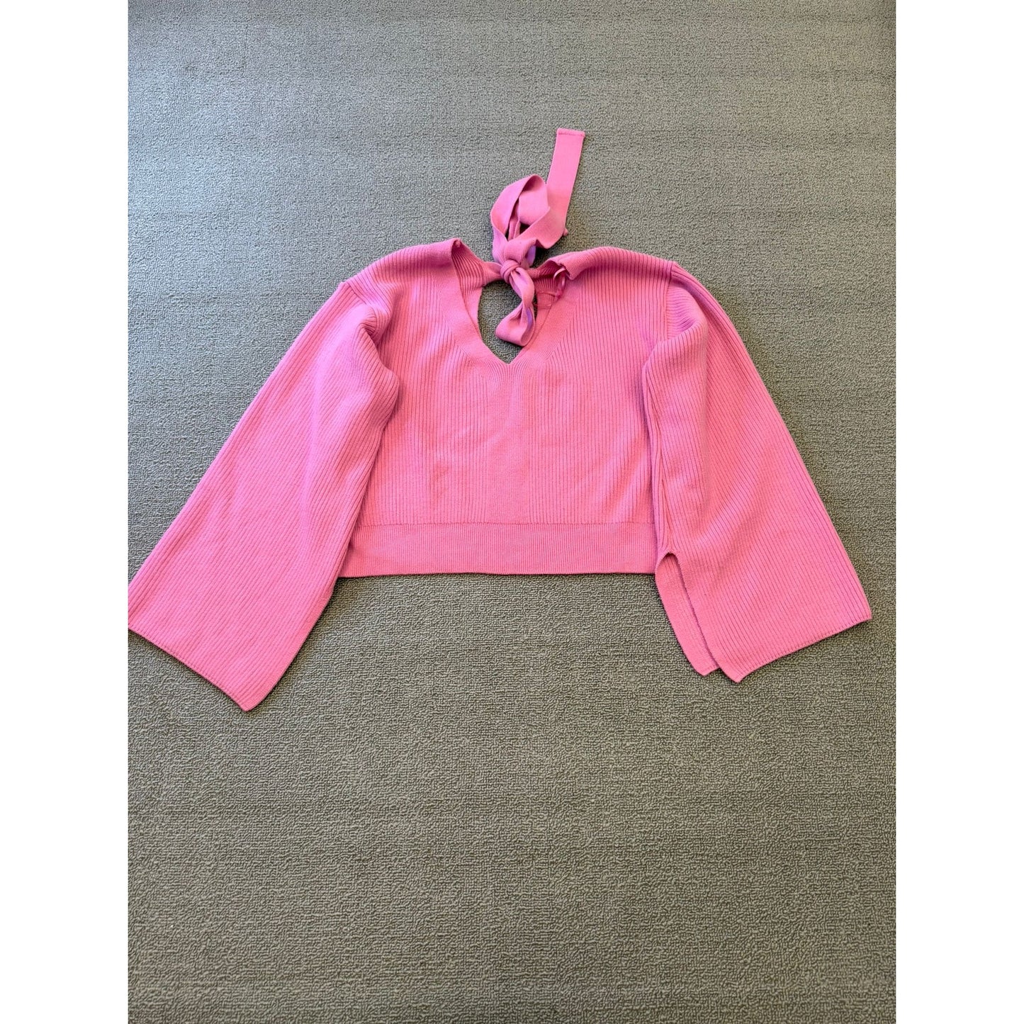 River Island Women Size 10 Pink Jumper Set Wide Leg