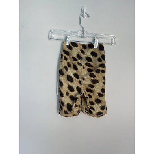 WeWoreWhat Leopard Print Biker Shorts Women XS High Waist Stretch NWT
