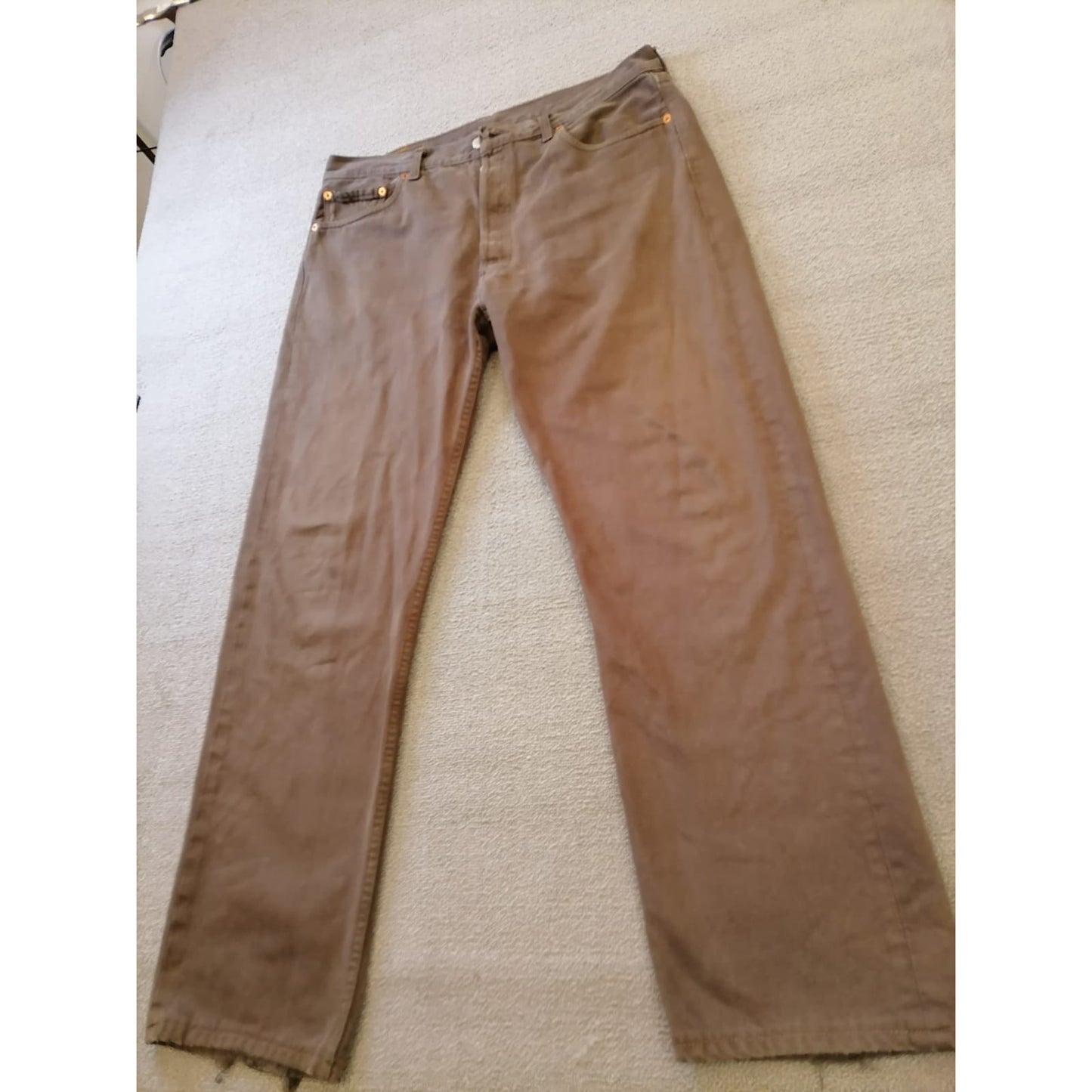 Levi's Men's Waist Size W38 L36 Brown Jeans Classic Fit Durable Comfort & Style.