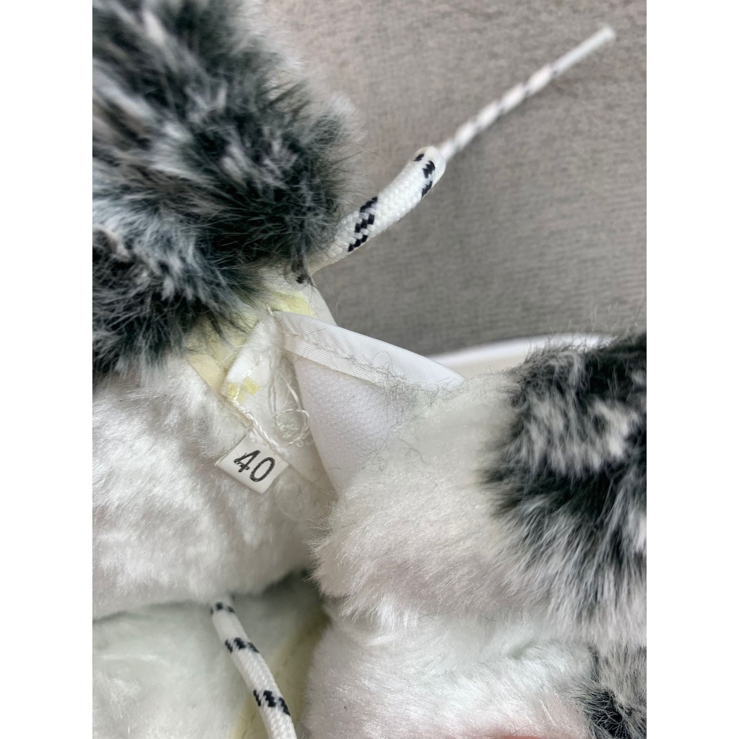 Earlde Women 40 Beige Gray Black Faux Fur Insulated Snow Boots Casual