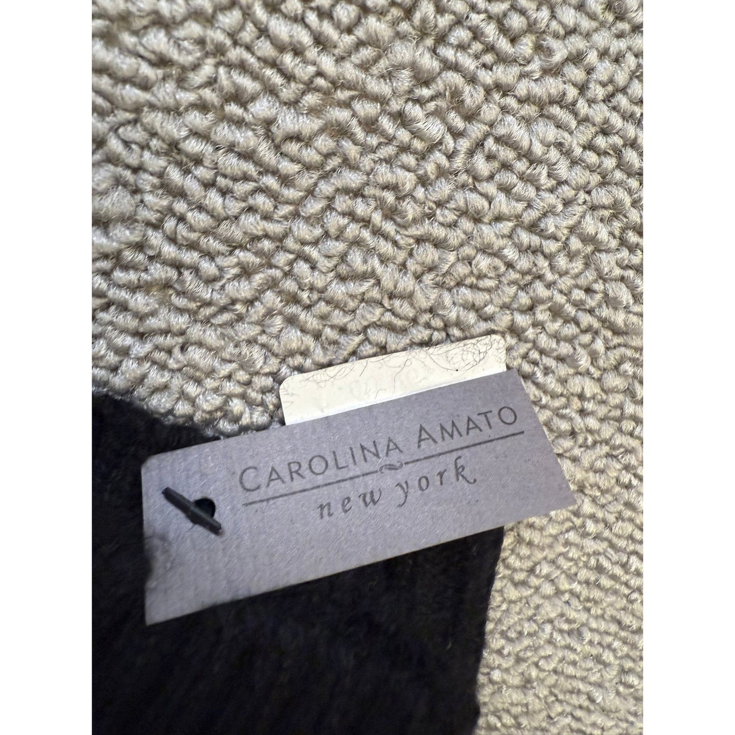 Carolina Amato Men Holed It One Size Black Cashmere Gloves