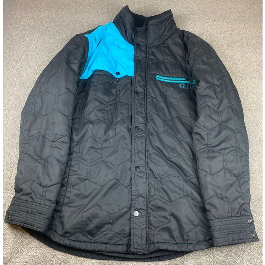 Hurley Men's XL Covert Black And Blue Quilted Jacket