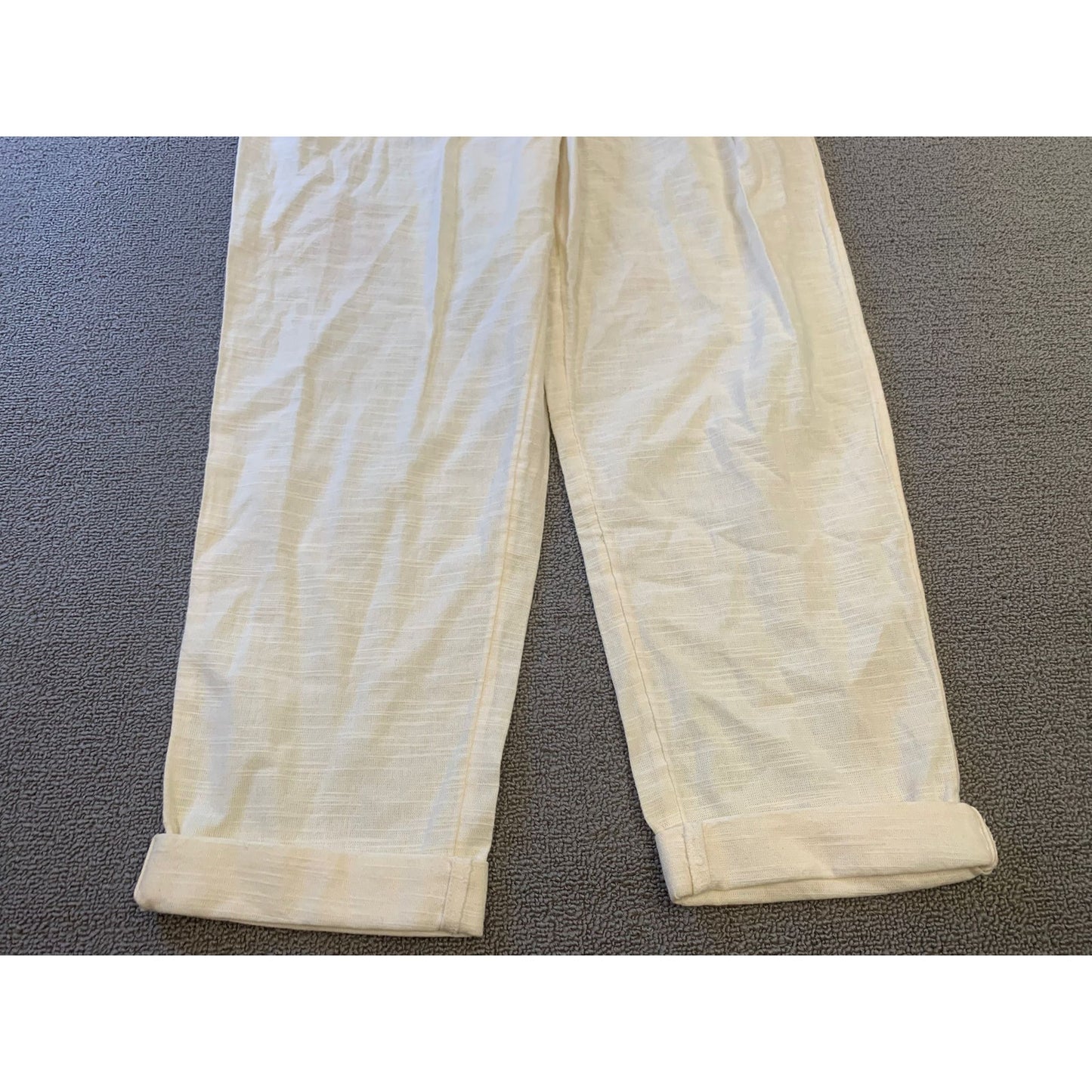 L SPACE Female Medium White Cotton Havana Pants Light Summer