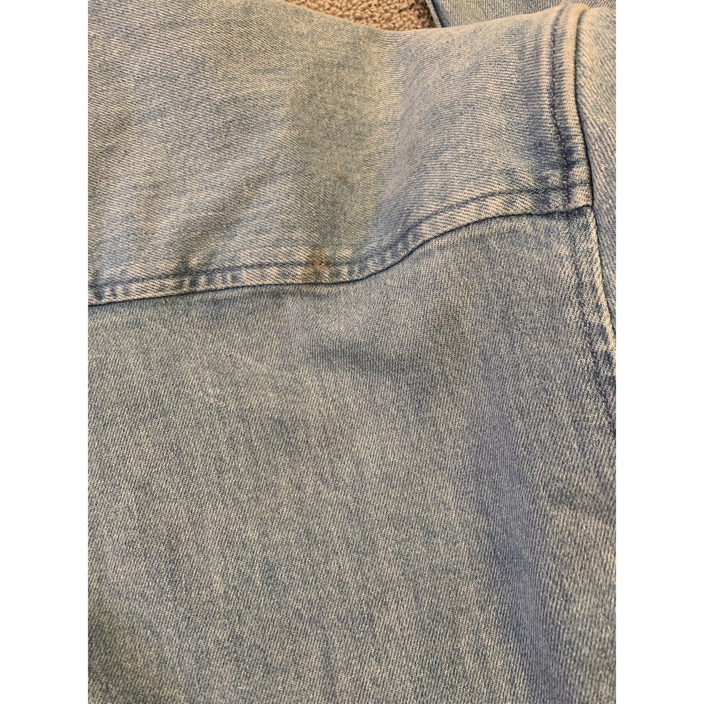 Another Tomorrow Women's Large Light Blue Italian Denim Shirt