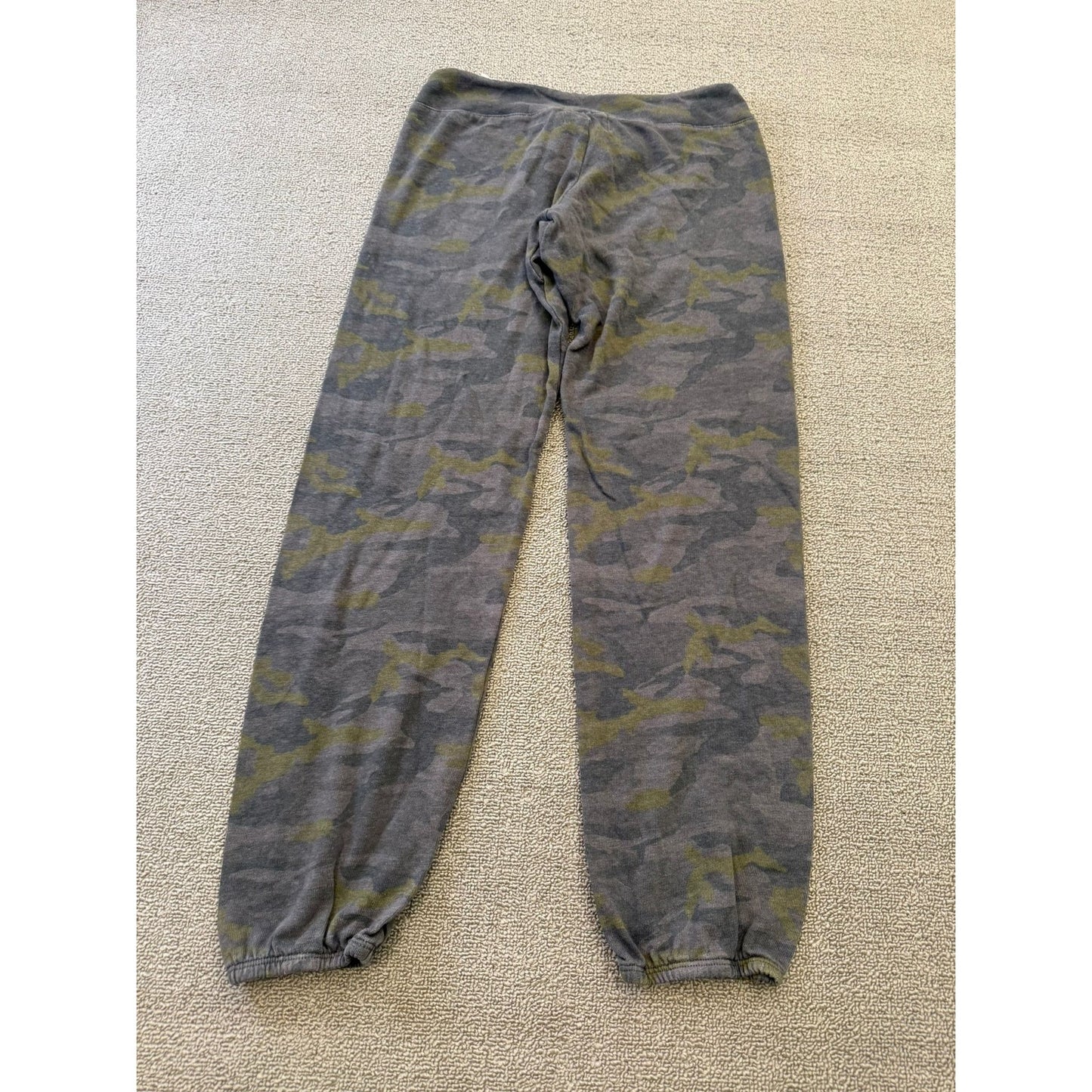 MONROW Women's XS Dark Gray Camo Drawstring Sweatpants Lounge Pants