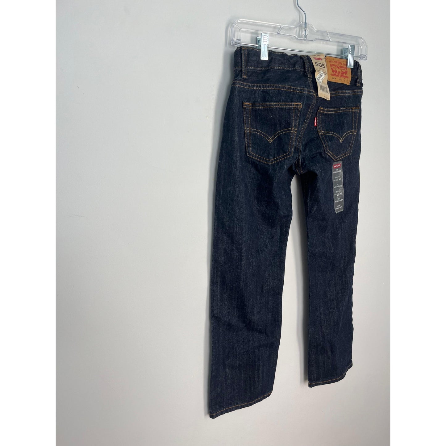 Levi's 505 Regular Boys 10 Reg 25x25 Dark Wash Straight Jeans
