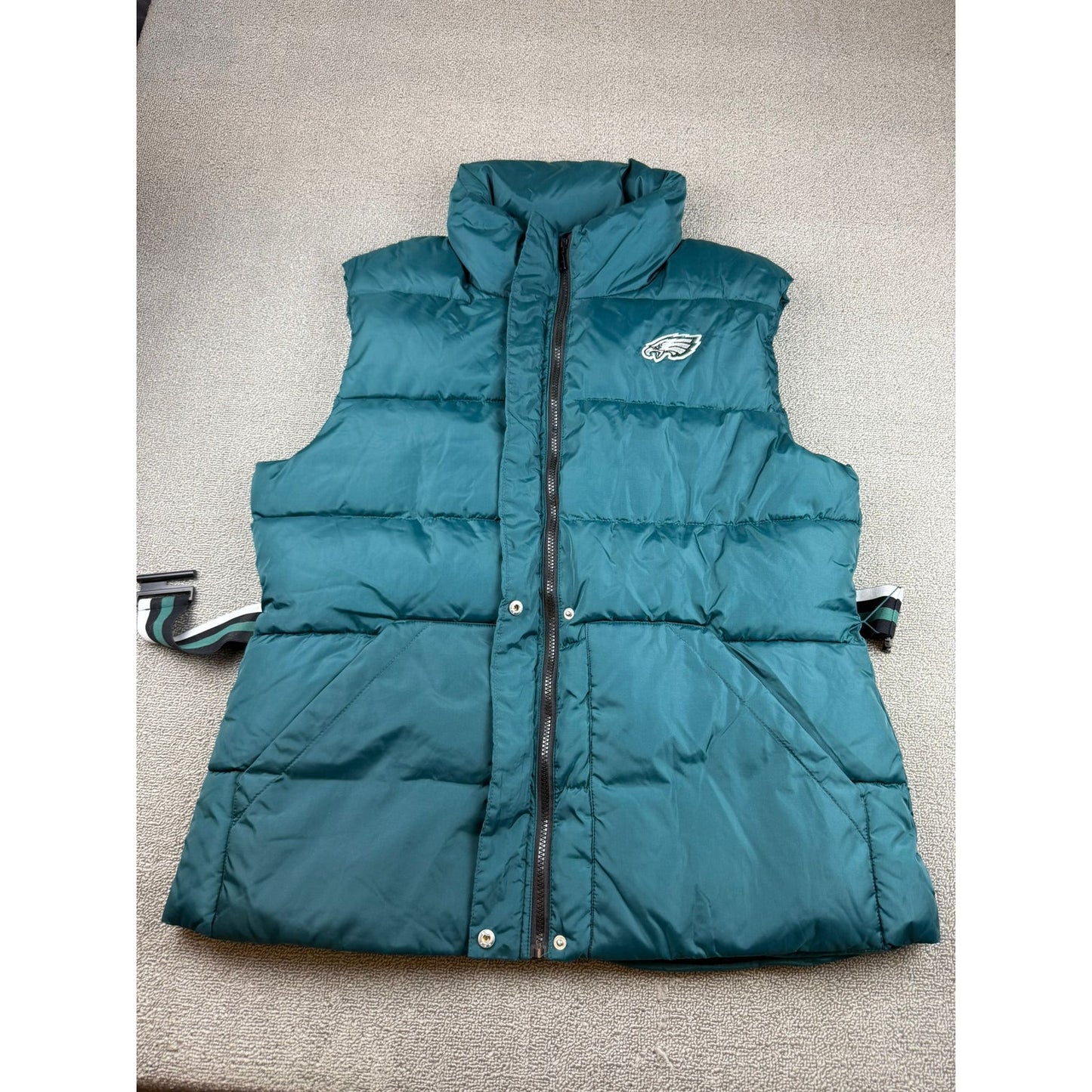 WEAR By Erin Andrews Women's XXL Green Philadelphia Eagles Puffer Vest