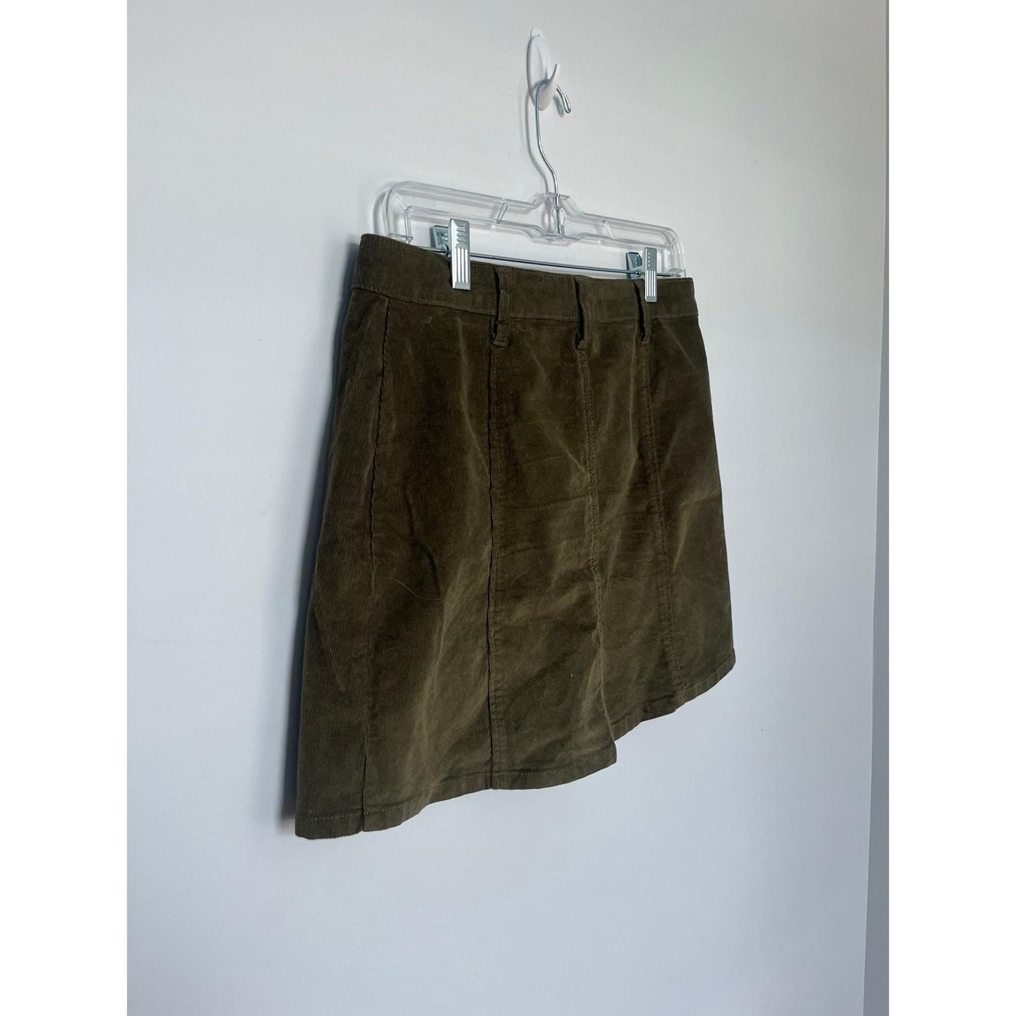 regeneration Corduroy Mini Skirt Women 9/29 Olive Green Fall Casual Retro