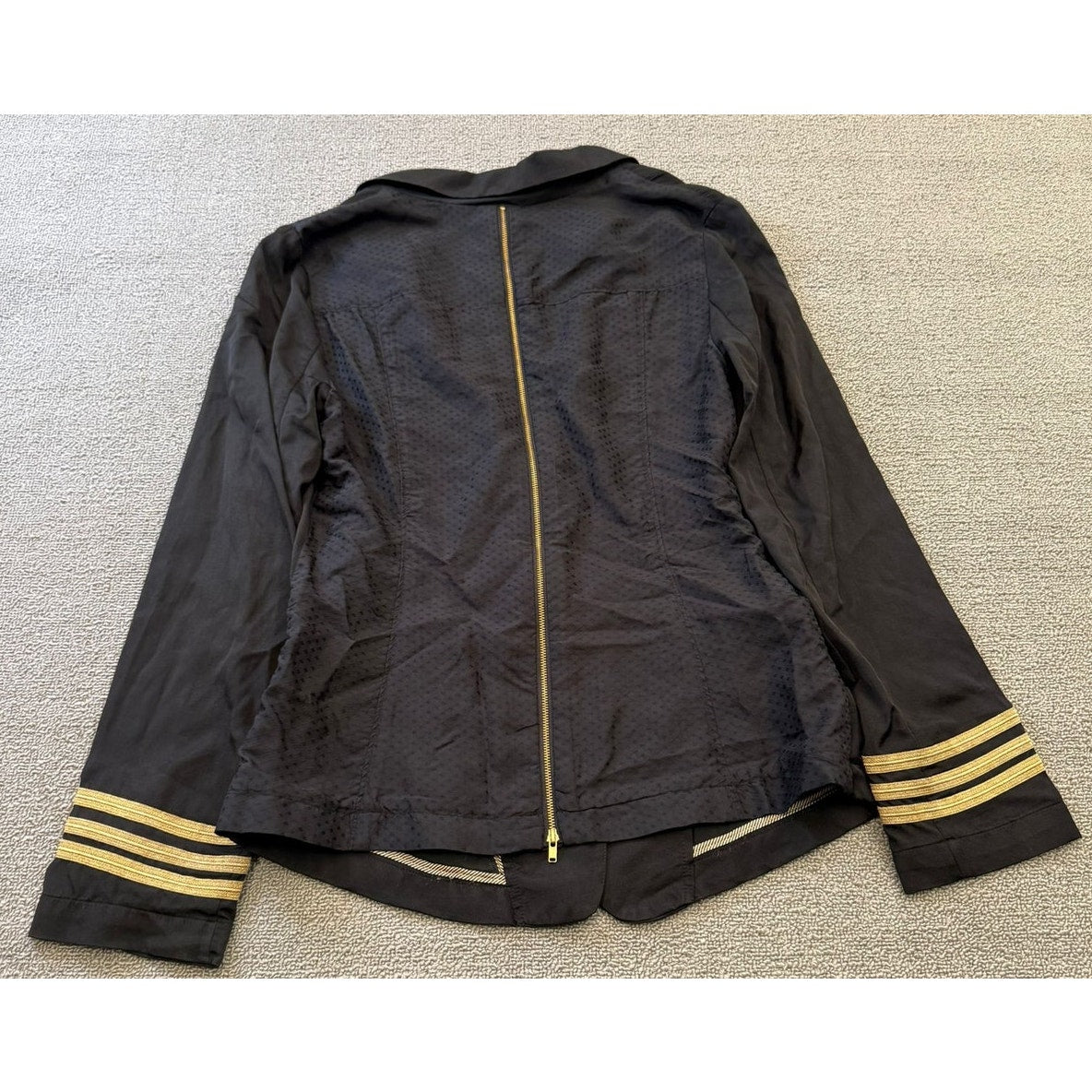 FREE PEOPLE Women's Small Black Military Style Blazer