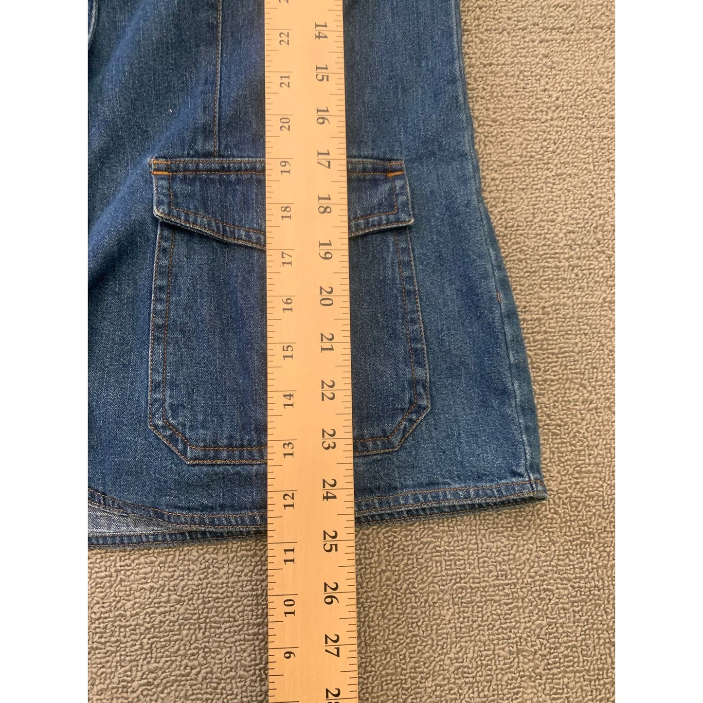 Denim & Co. Women's Small Blue Jean Blazer Jacket