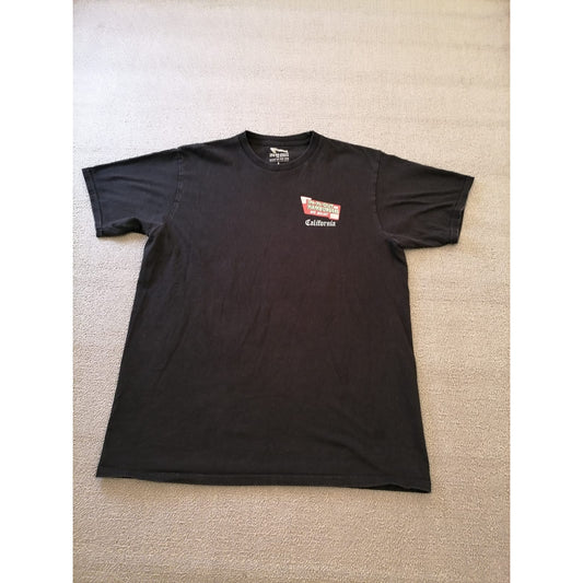 In N Out Burger Male Large Black Tee Graphic Casual Cotton T-Shirt Casual