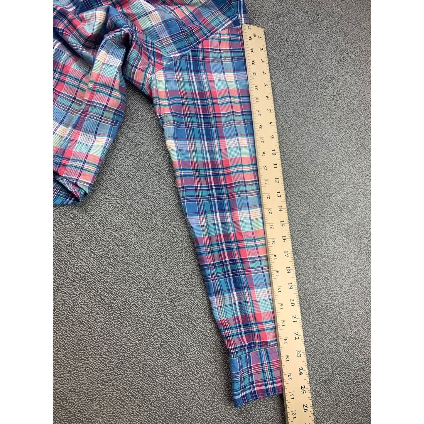 Polo Ralph Lauren Men Large Red Multi Color Plaid Cotton Flannel