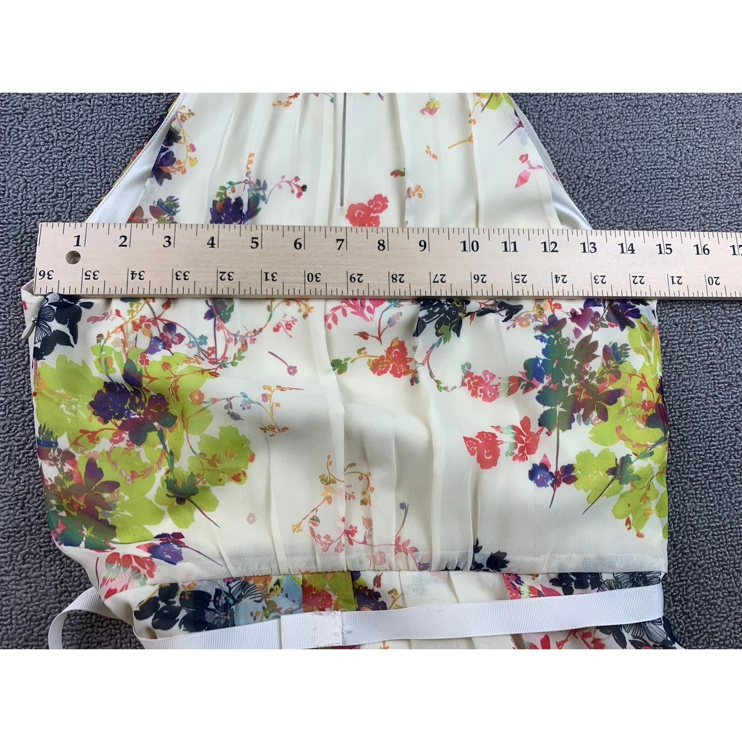 TED BAKER Cream Attavia Summer Bloom Print Maxi Size Small