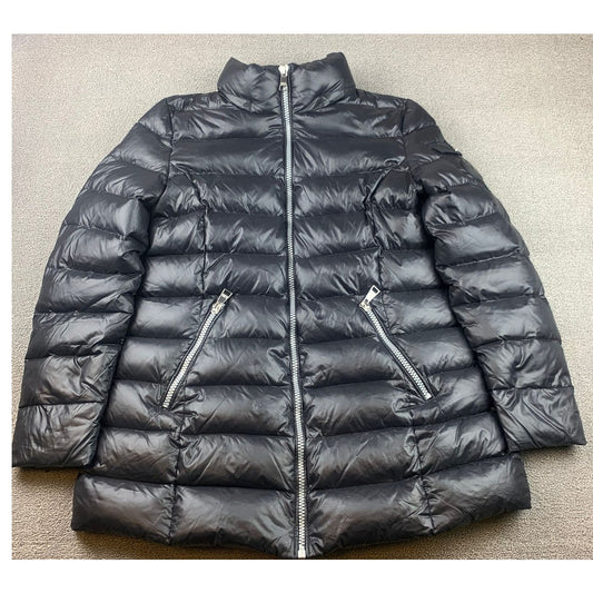 Karl Lagerfeld Womens Medium Black Down Puffer Jacket