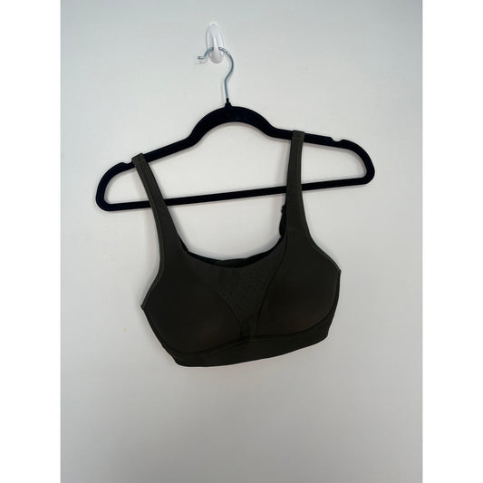Lululemon Sports Bra Women One Size Olive Adjustable Back Hook Medium Support