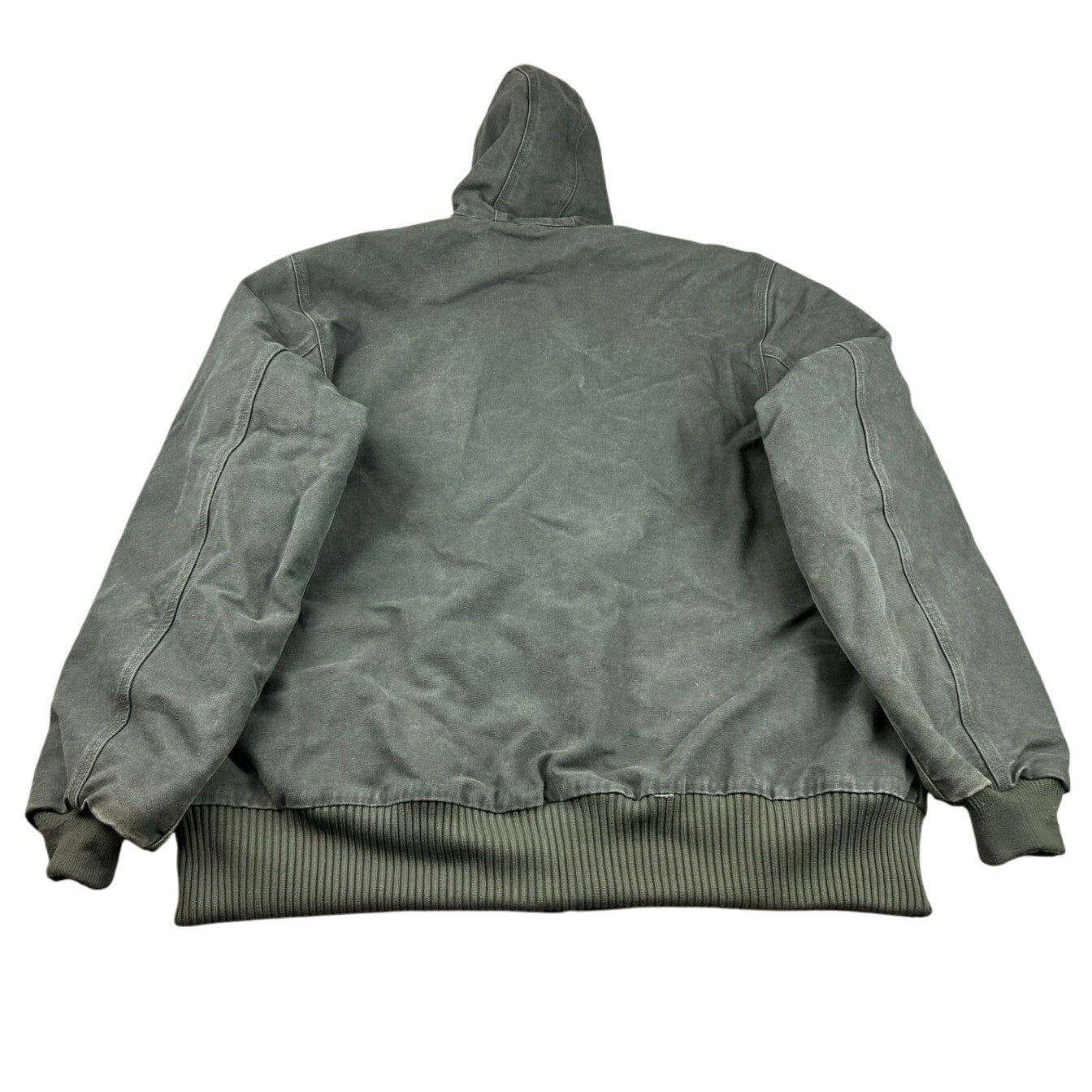 Carhartt Vinatge Men's Size XL Tall Green Full-Zip Bomber Work Wear Jacket