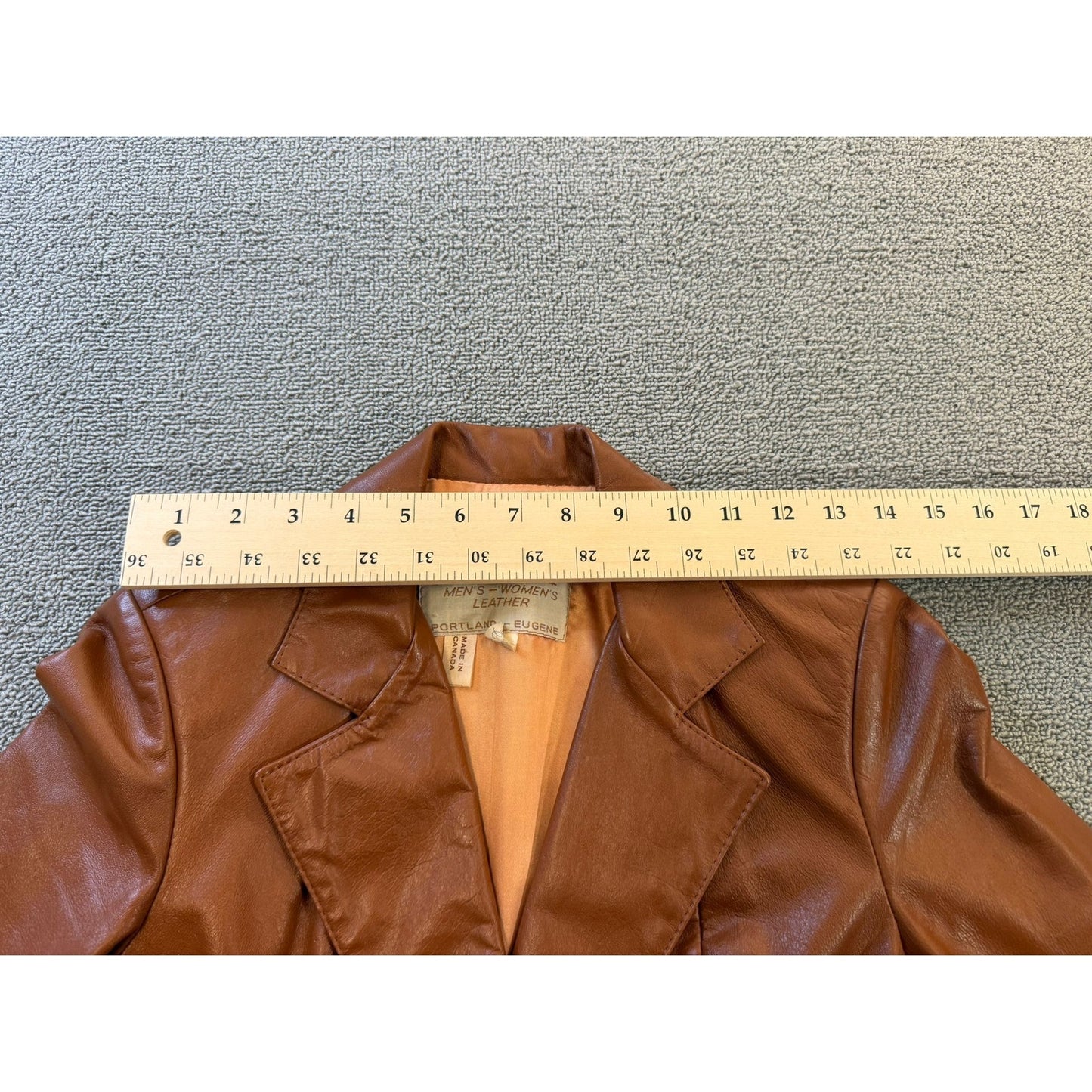 Vintage Charley's Women's Leather Blazer Jacket Made in Canada