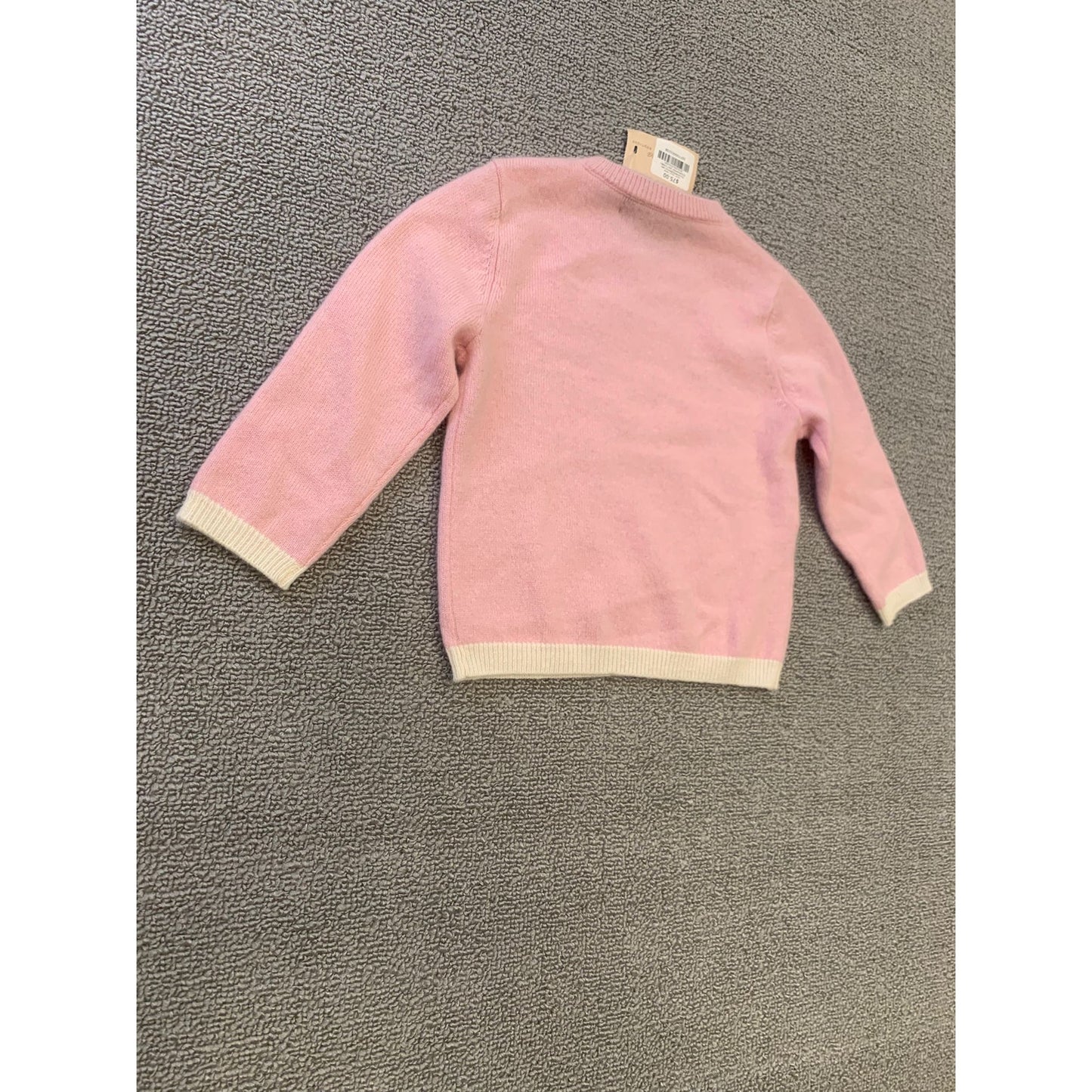 Sofia Cashmere Gilr's 12-18M Pink Teddy Bear Baby Sweater