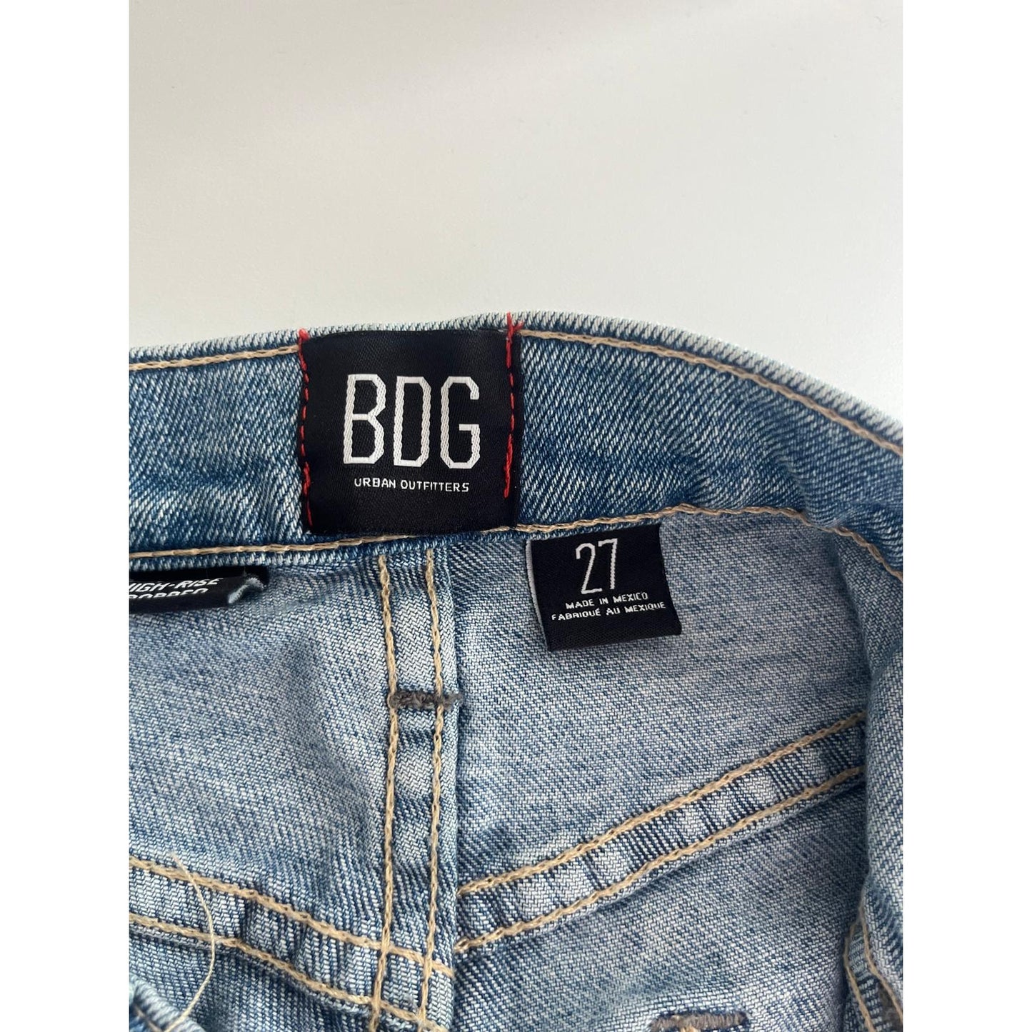 BDG Straight Leg Jeans Womens 27 Light Wash High Rise Urban Outfitters