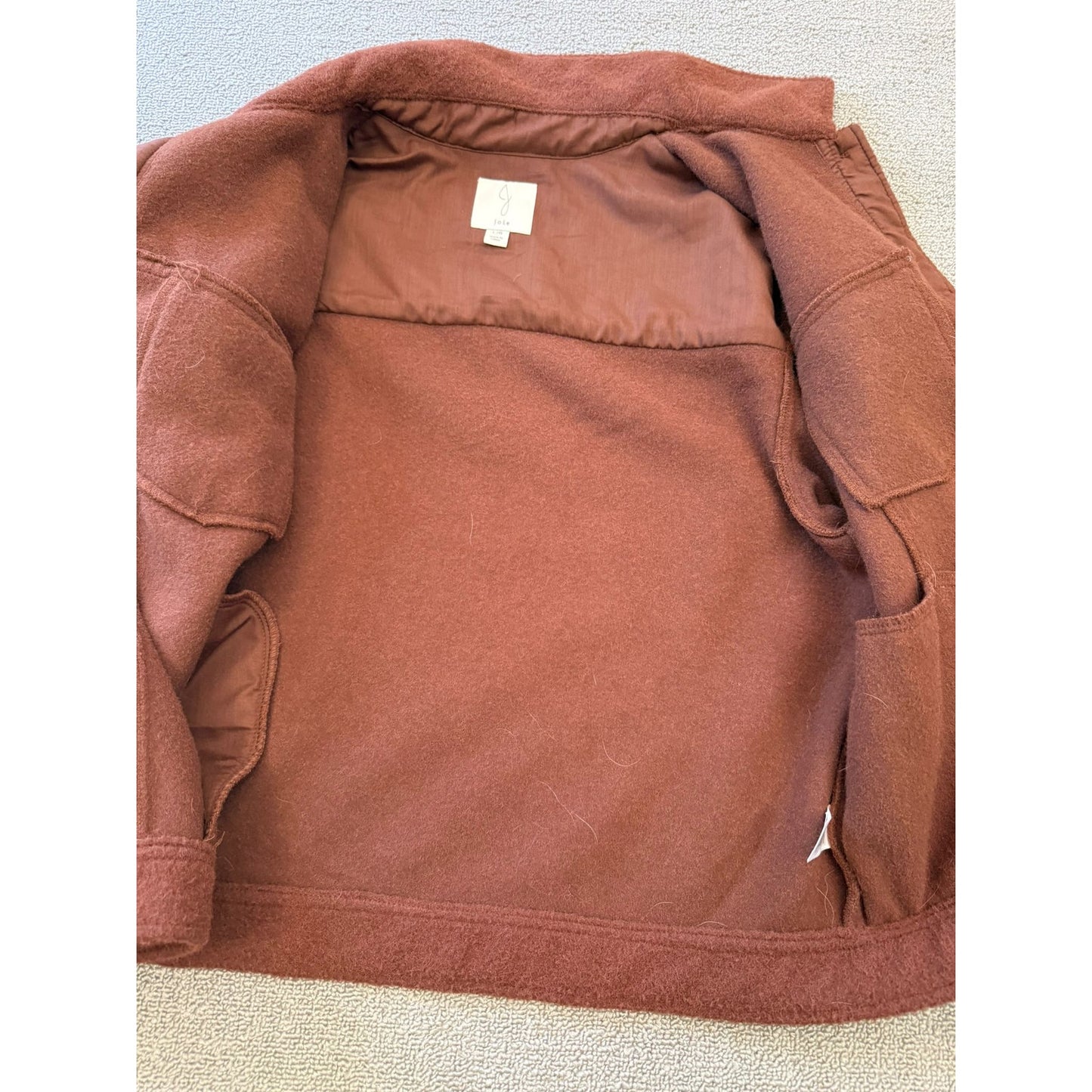 Joie Brown Jacket Women's Size L/G Button Up Outerwear