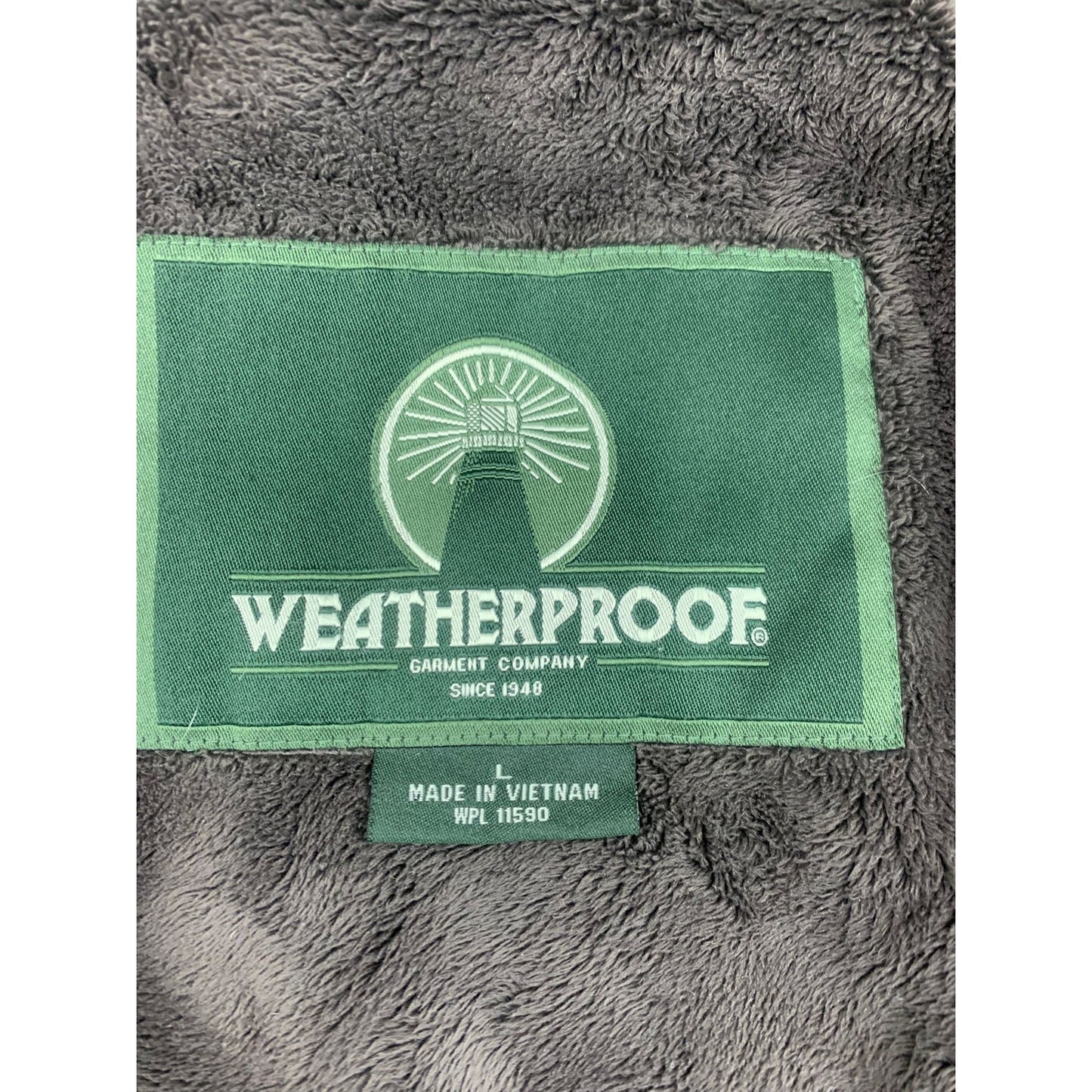 Weatherproof Mens Large Green Bomber Style Jacket