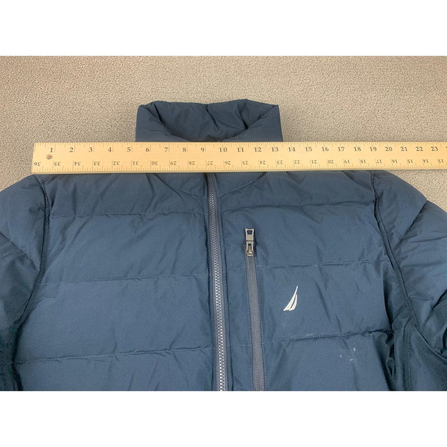 Nautica Mens XL Blue Down Puffer Jacket Coat